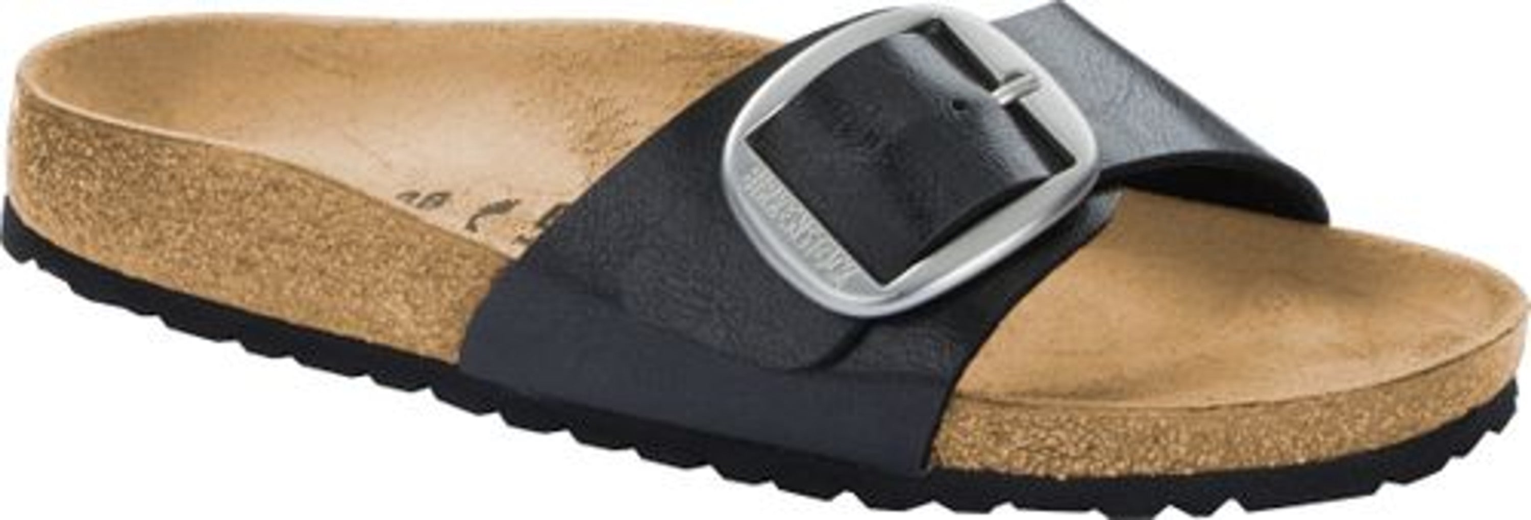Birkenstock Madrid Big Buckle Mules Narrow black Birko-Flor - Bartel-Shop