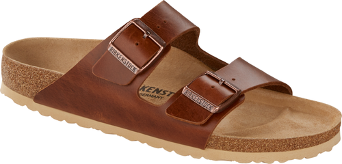 Birkenstock mule Arizona antique pull cognac - Bartel-Shop