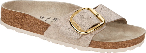 Birkenstock Madrid big buckle washed metallic rose gold - Bartel-Shop