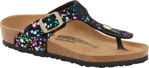 Birkenstock thong sandal Gizeh confetti black - Bartel-Shop
