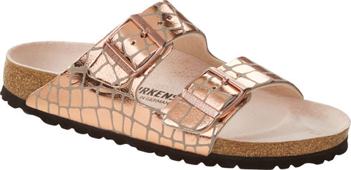 Birkenstock mule Arizona gator glam copper - Bartel-Shop