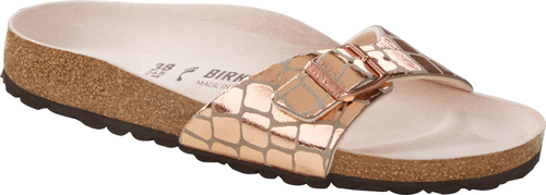 Birkenstock Madrid gator glam copper - Bartel-Shop