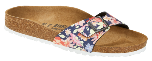 Birkenstock mules Madrid supernatural flowers navy - Bartel-Shop