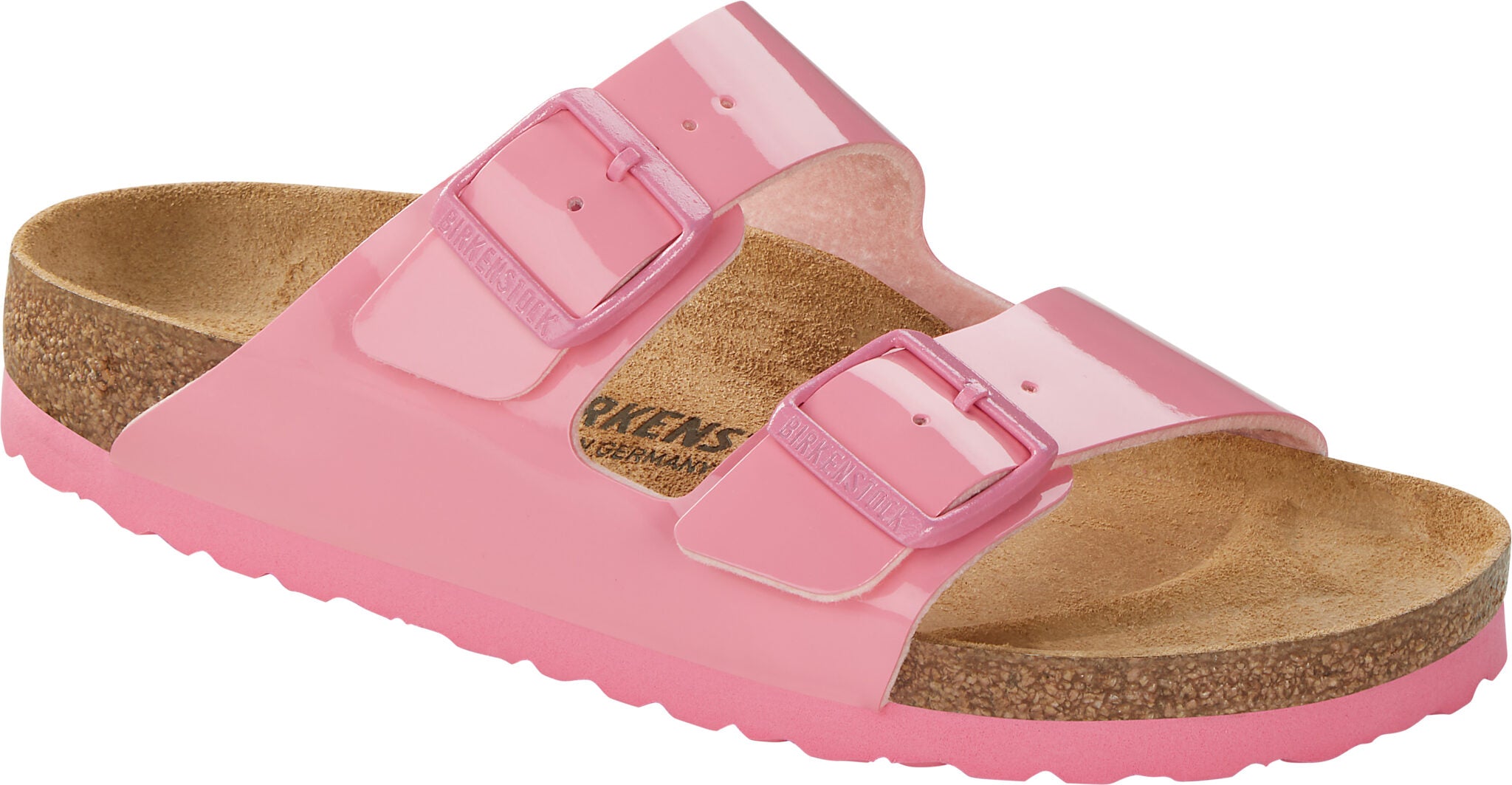 Birkenstock Arizona Gizeh Sky Blue Candy Pink Patent Sandals Slides Birko Flor - Bartel-Shop