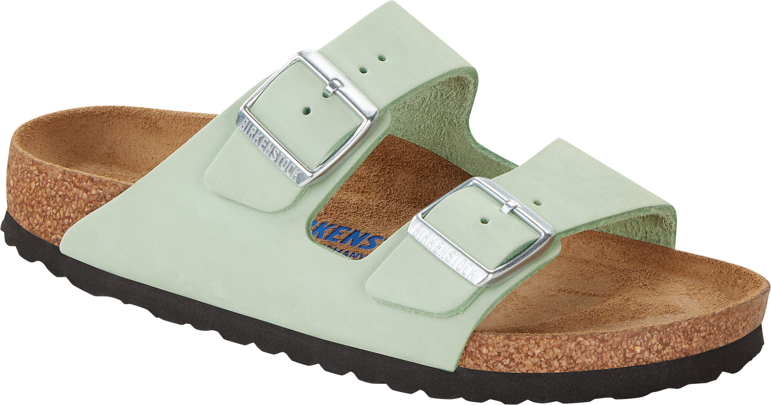 Birkenstock Arizona Purple Fog Matcha SFB Nubuck Leather Sandals Slides Slippers - Bartel-Shop