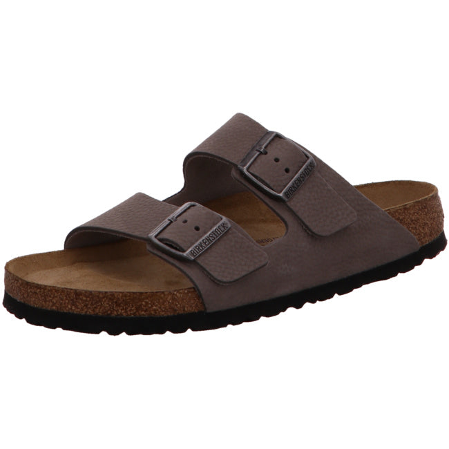 Birkenstock Arizona Slides regular Soft Whale Gray Nubuck SFB Shoes Sandals Slippers - Bartel-Shop