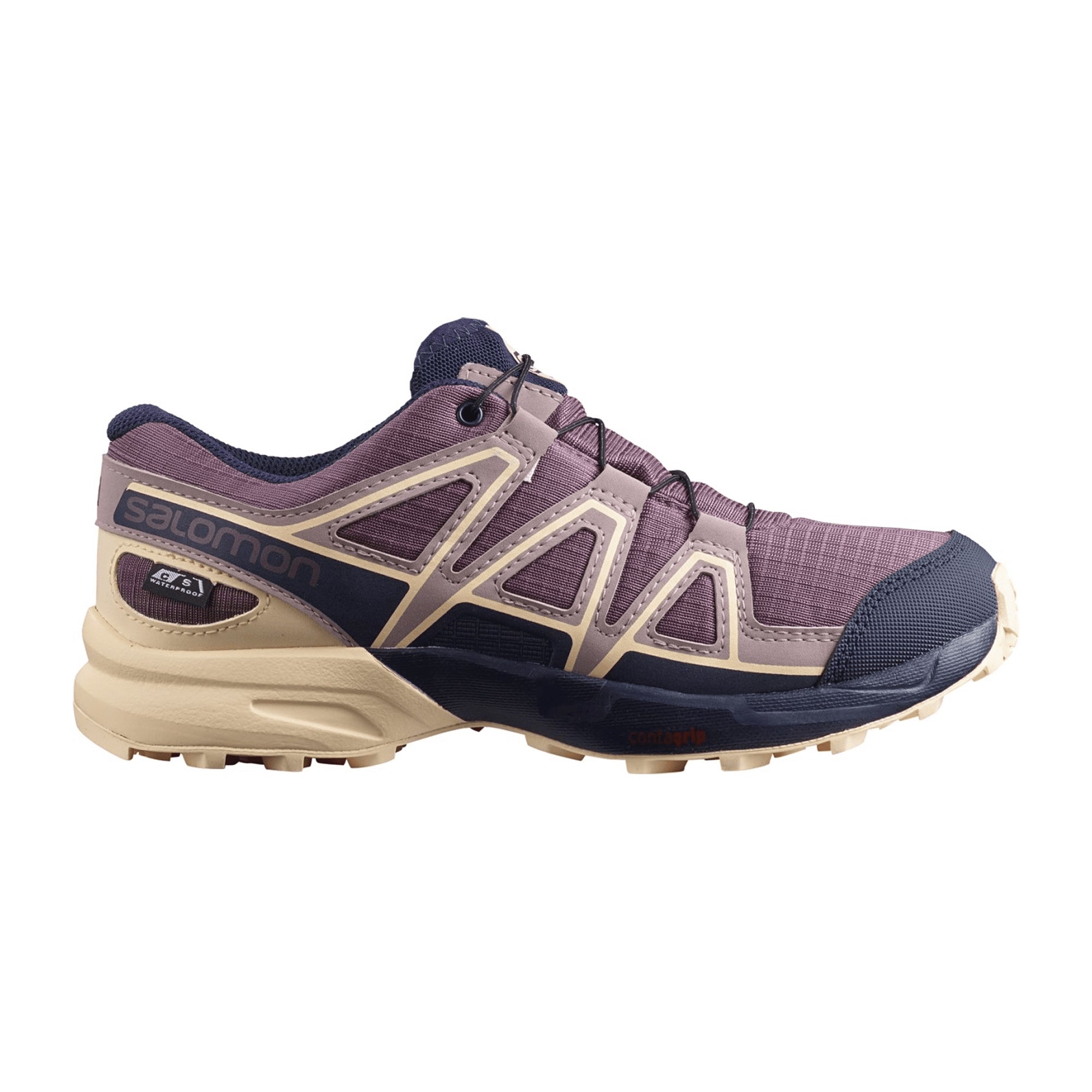 Salomon SPEEDCROSS CSWP for children, purple, shoes