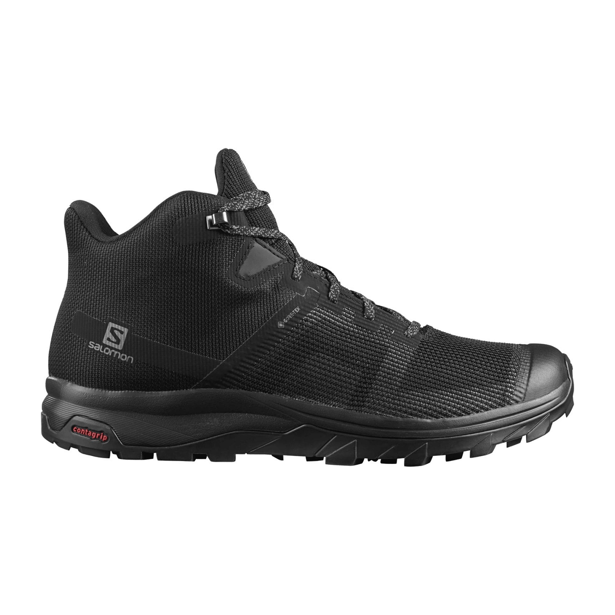 Salomon shoes OUTline Prism mid GTX Bk/Bk/ for men, black
