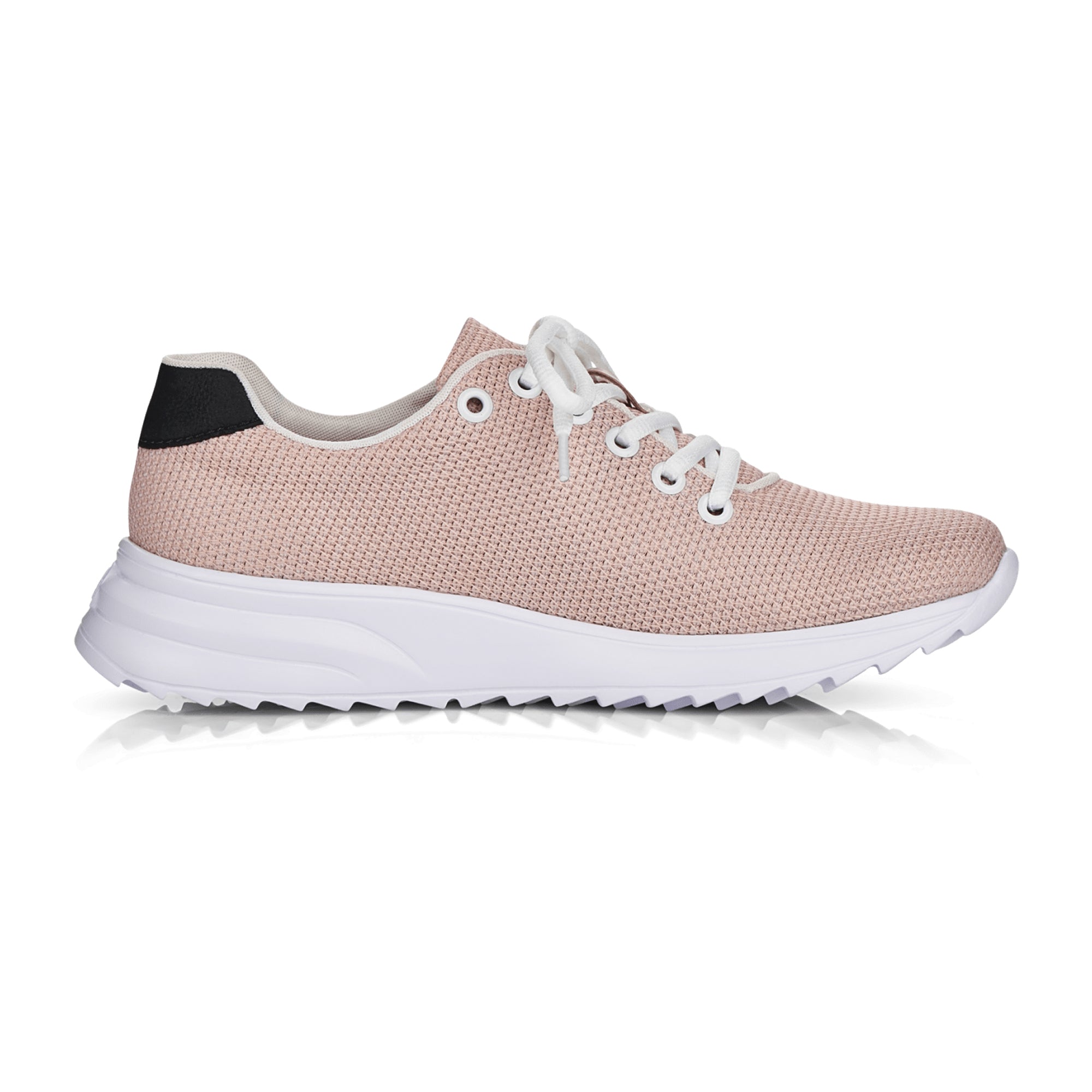 Rieker Pink Women's Comfort Lace-Up Shoes with Removable Insole