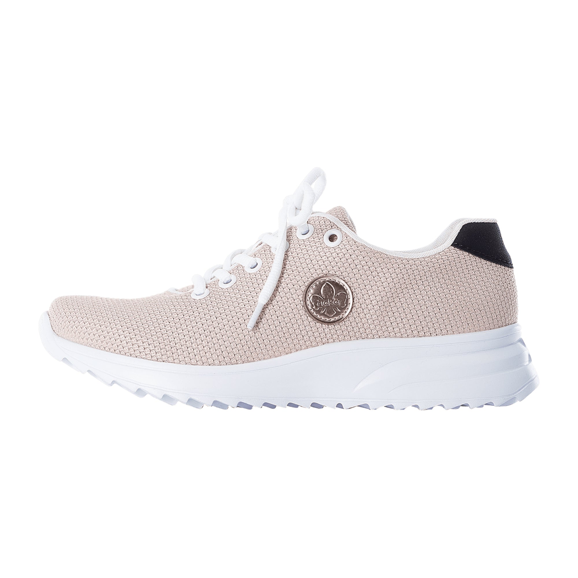Rieker Pink Women's Comfort Lace-Up Shoes with Removable Insole