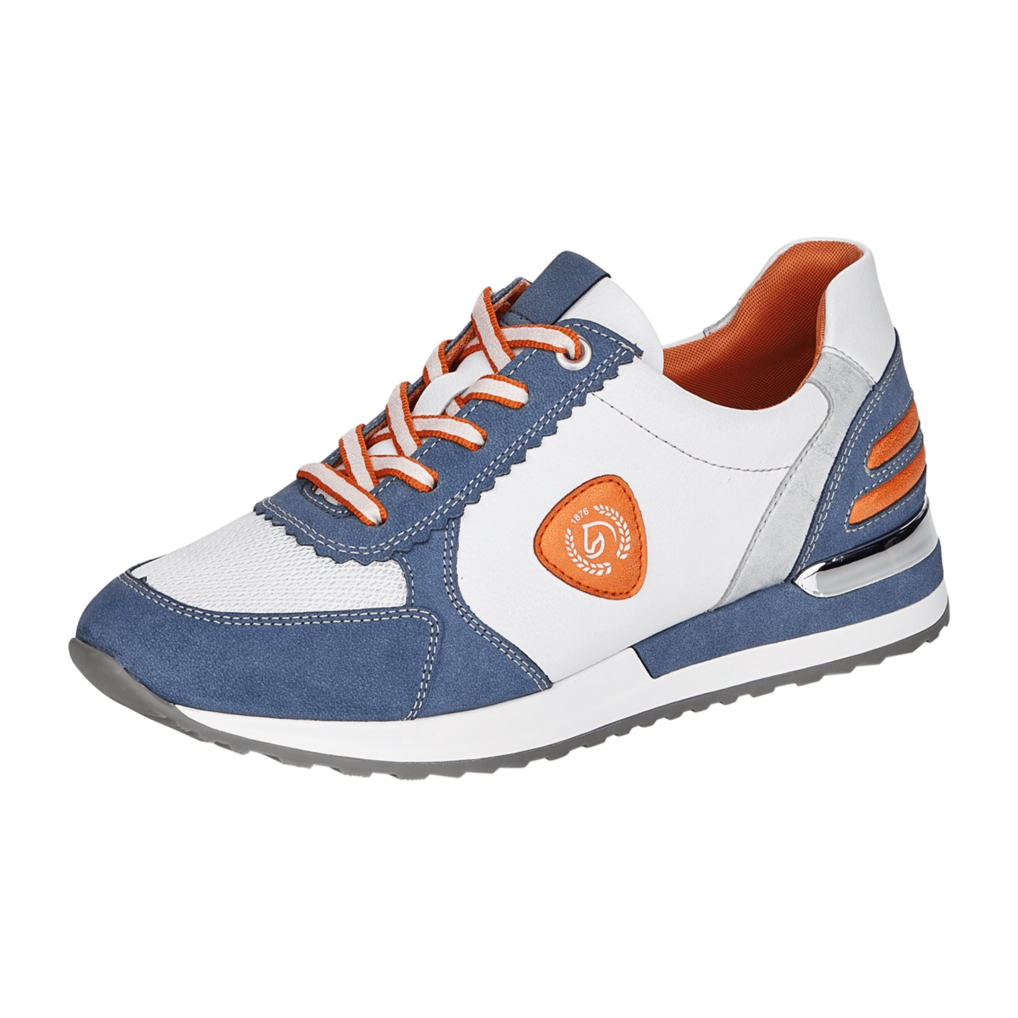 Remonte Dorndorf Blue Women's Shoes Smooth Leather Removable Insole Lace-Up - Bartel-Shop
