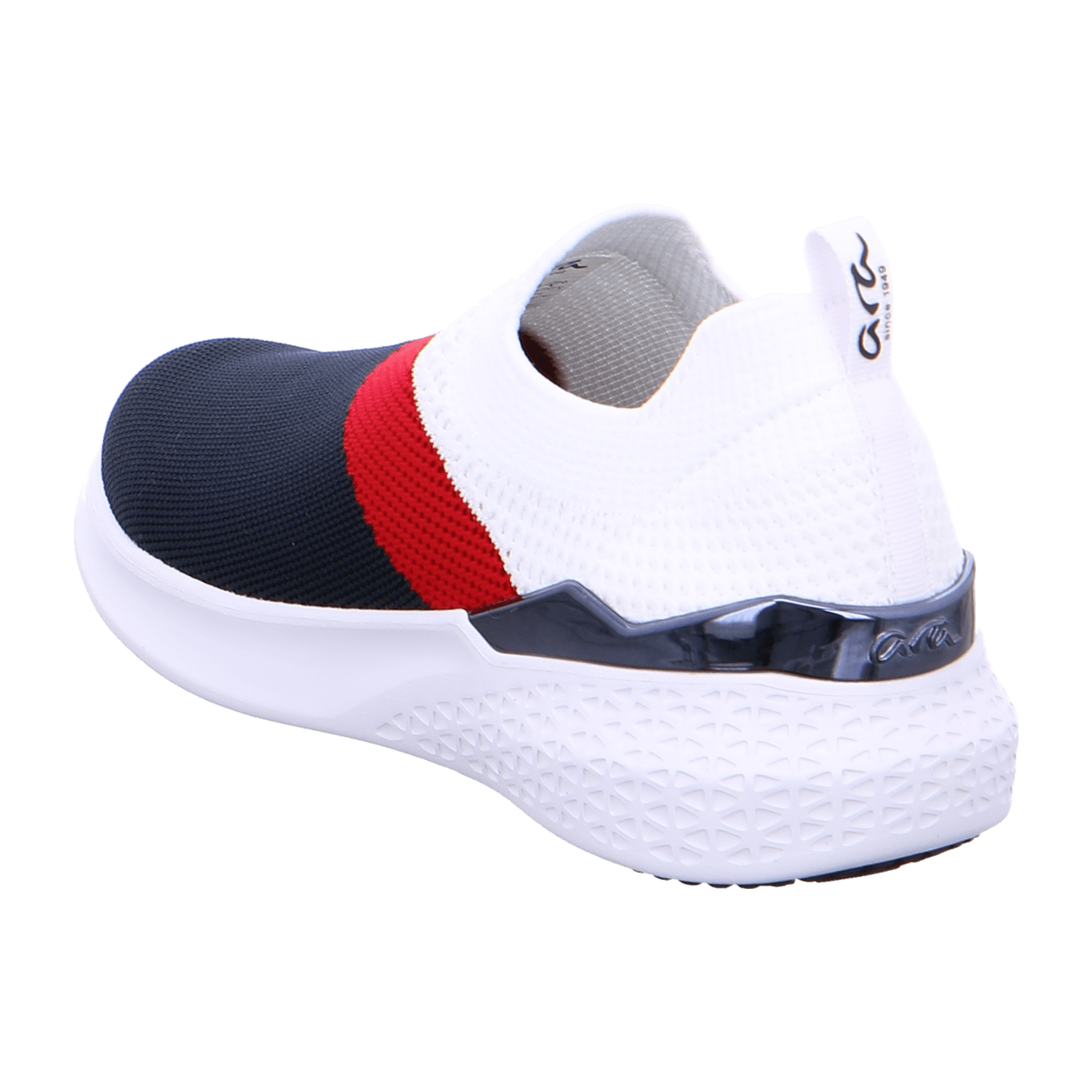 ARA Comfort Slipper Extra Wide Maya HS for Women in Blue Suede Sneaker with Pull-On Closure