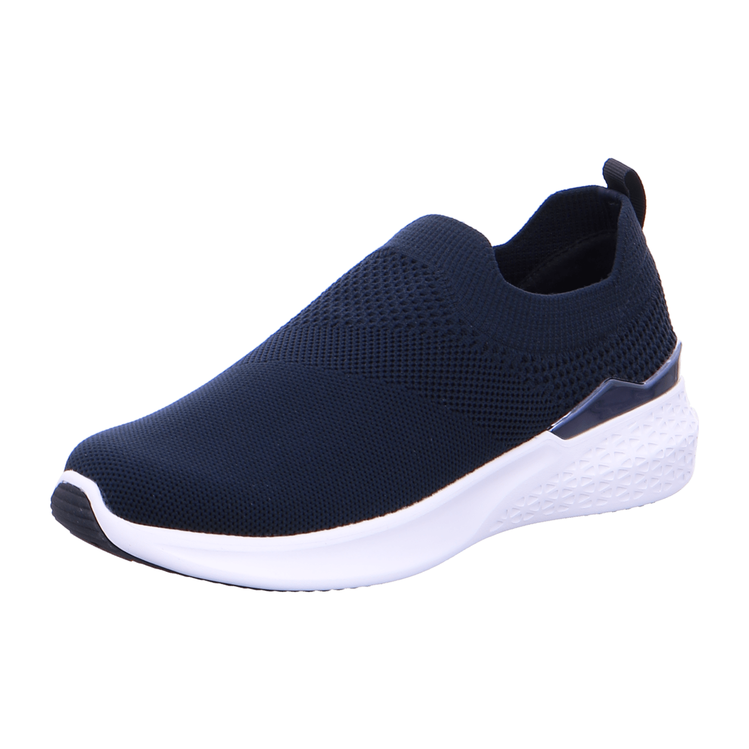 ARA Comfort Slipper Extra Wide Maya HS Sneaker for Women in Blue with Textile Upper and Round Toe