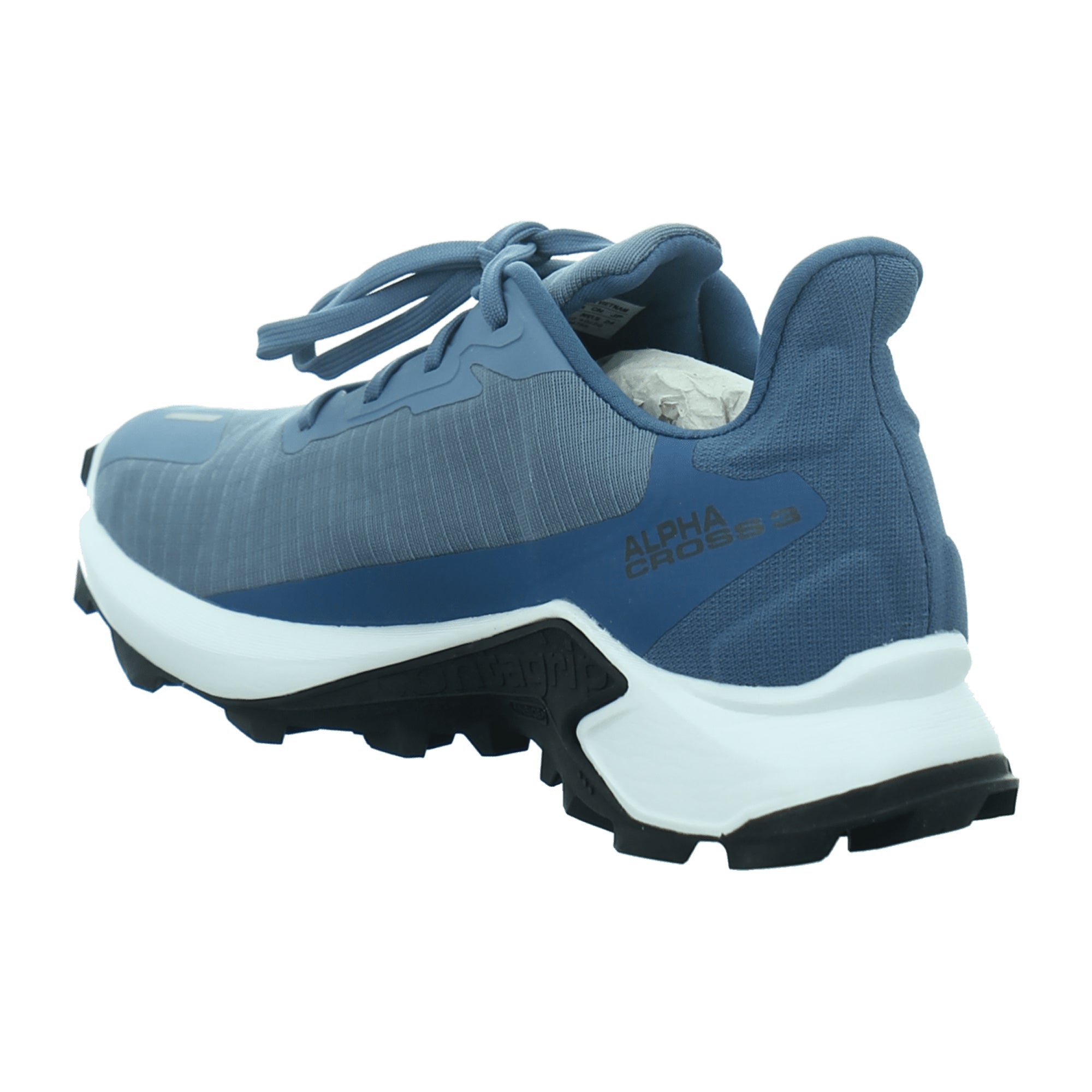 Salomon shoes ALPHACROSS 3 GTX W Blue for women, blue