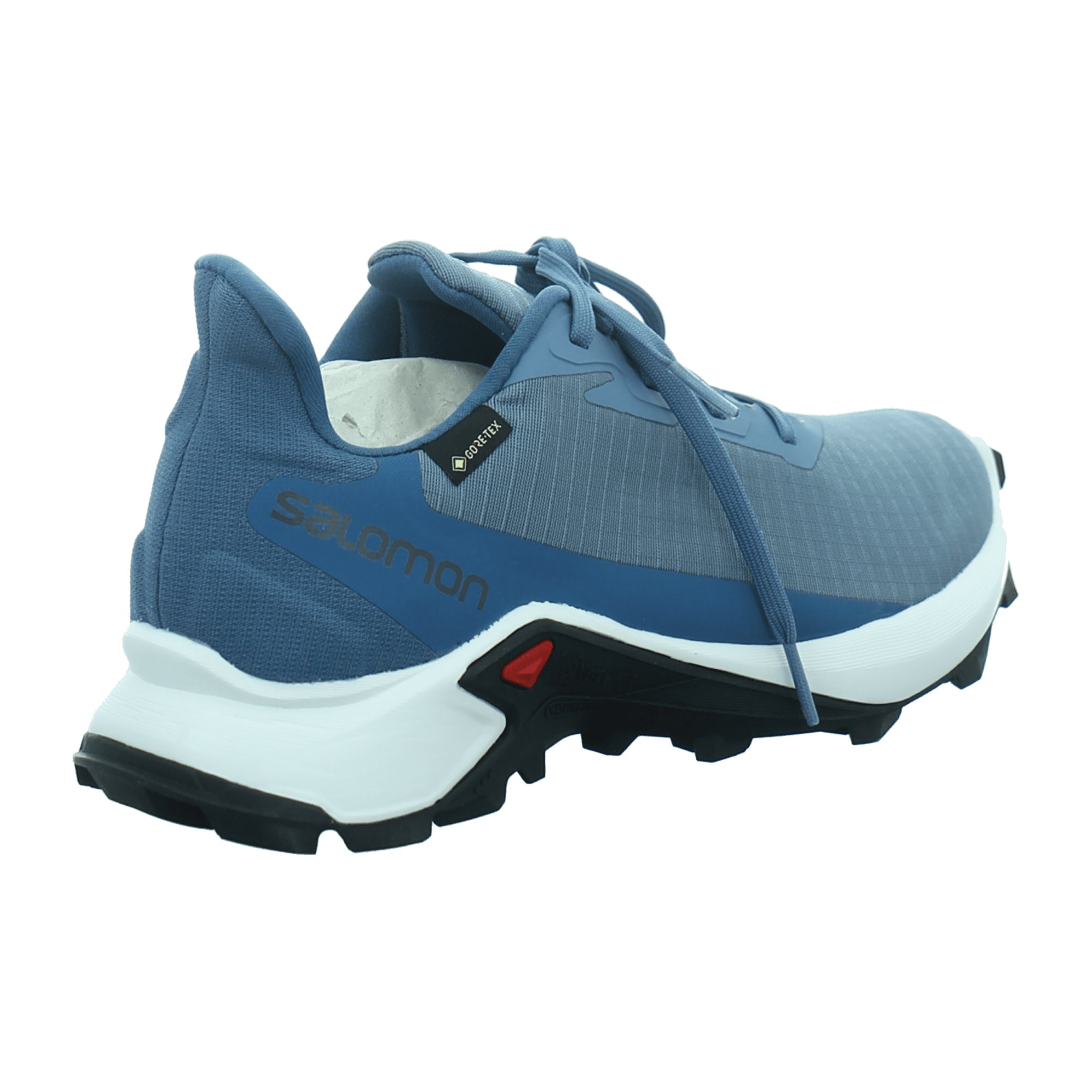 Salomon shoes ALPHACROSS 3 GTX W Blue for women, blue