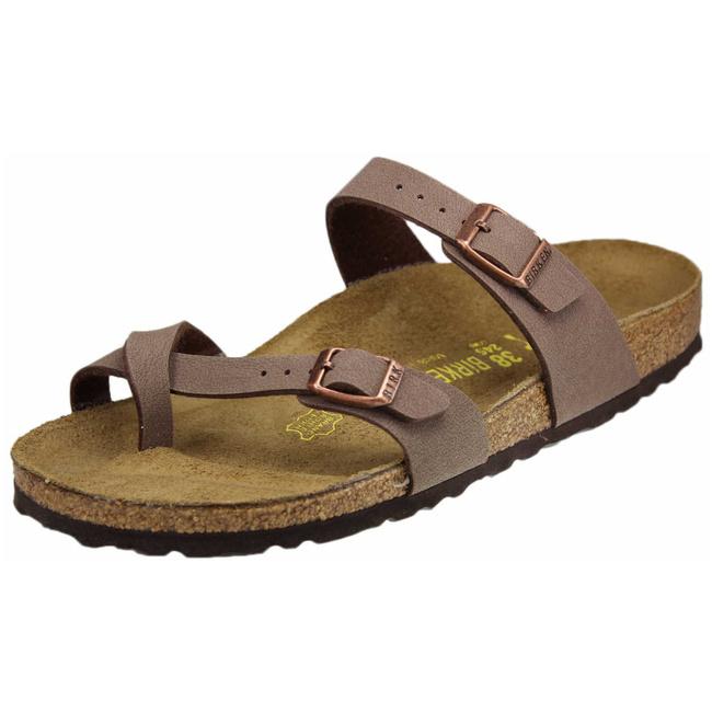 Birkenstock Mayari Thongs Slides Sandals Nubuck Shoes Mocca Mocha narrow - Bartel-Shop