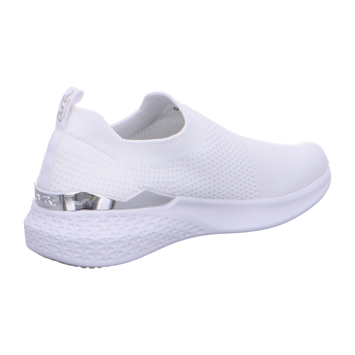 ARA Comfort Slipper Extra Wide Maya HS Moccasin for Women in White Cotton - Bartel-Shop