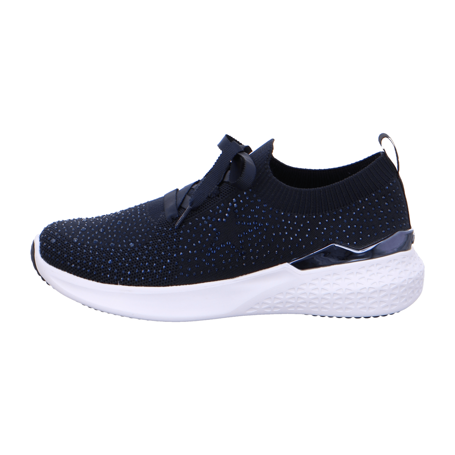 ARA MAYA Women's Blue Textile Lace-Up Shoes Round Toe