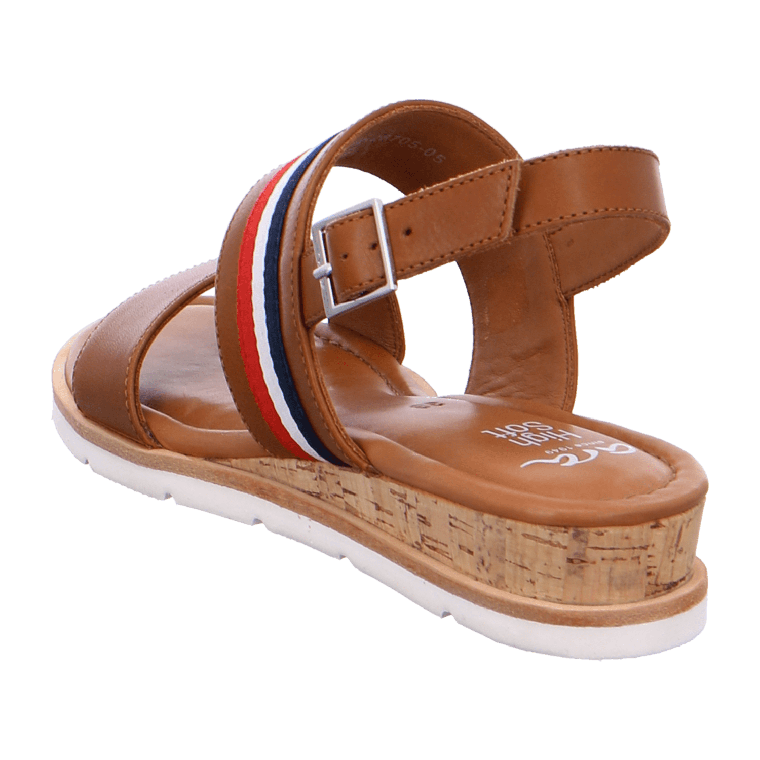 ARA CARMEL Women's Ankle Strap Leather Slippers in Brown - Bartel-Shop