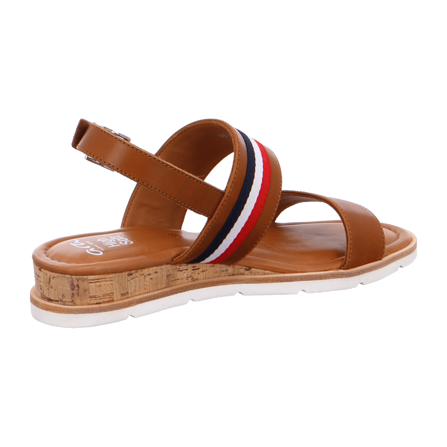 ARA CARMEL Women's Ankle Strap Leather Slippers in Brown - Bartel-Shop