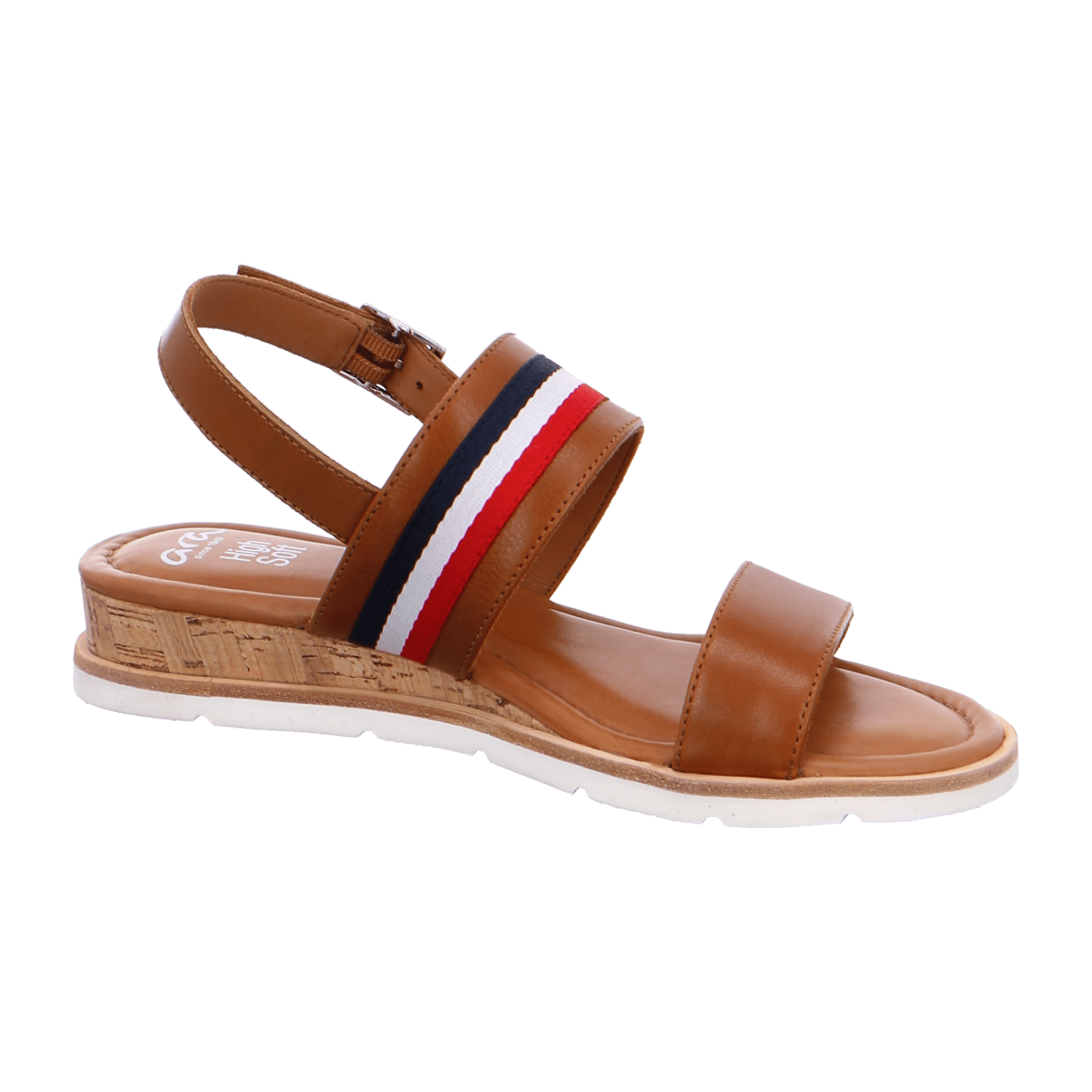 ARA CARMEL Women's Ankle Strap Leather Slippers in Brown - Bartel-Shop