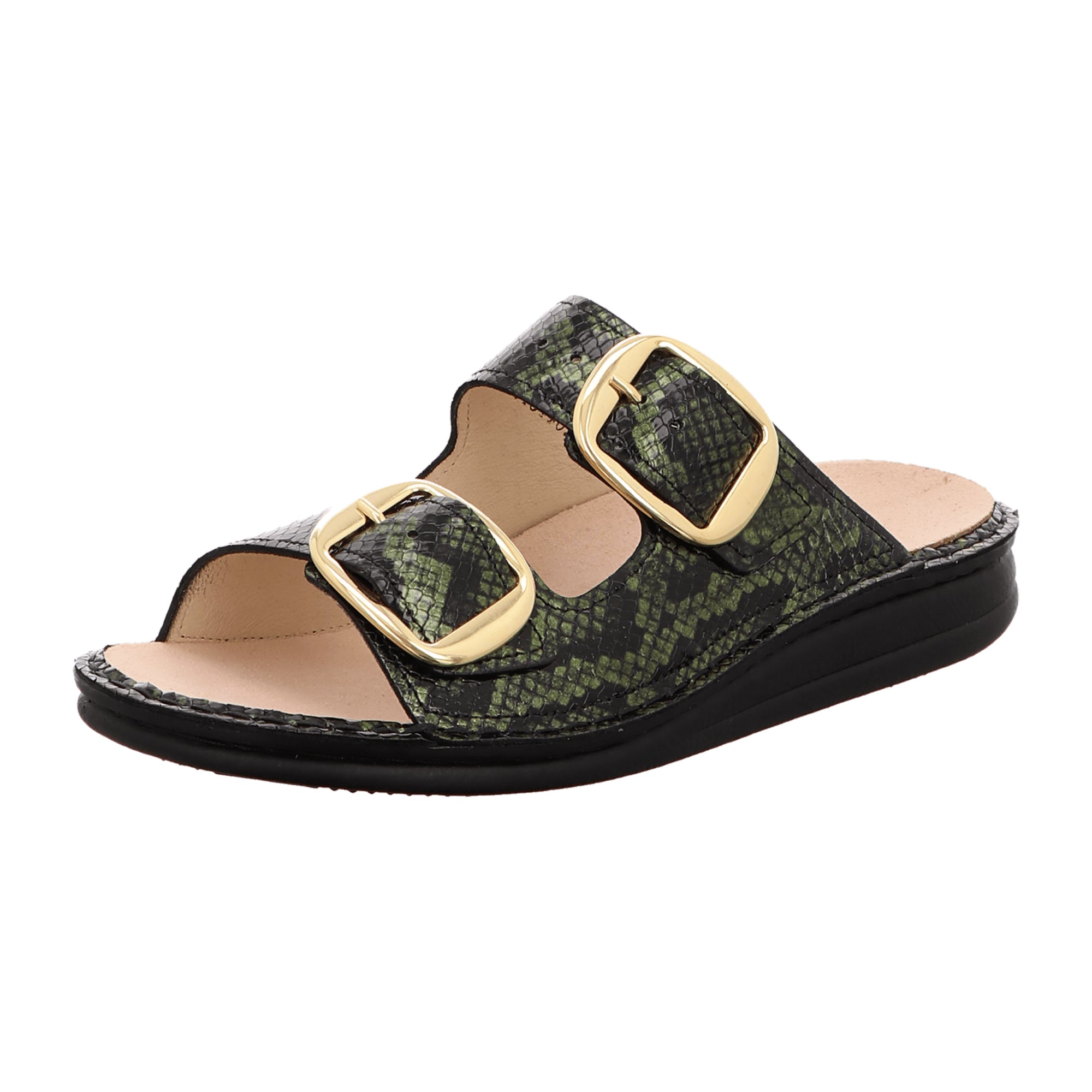 Finn Comfort Lipari 01545 - Stylish Green Comfort Shoes for Women