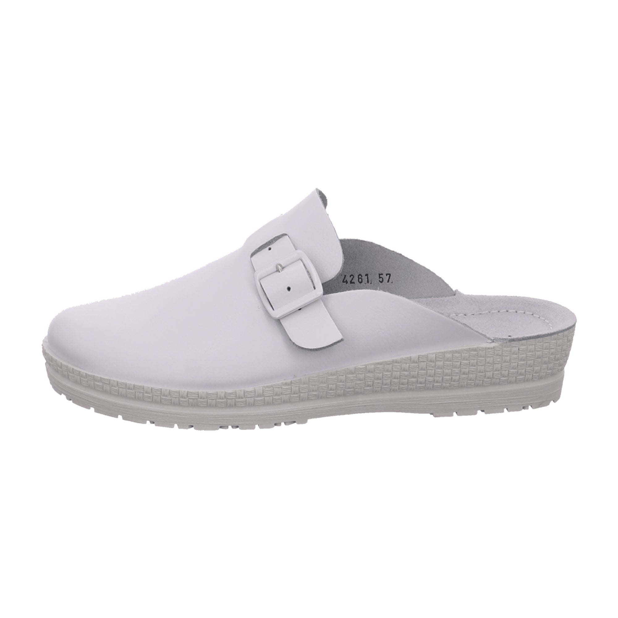 Rohde Women's White Slip-On Shoes with Wedge Heel Synthetic Leather
