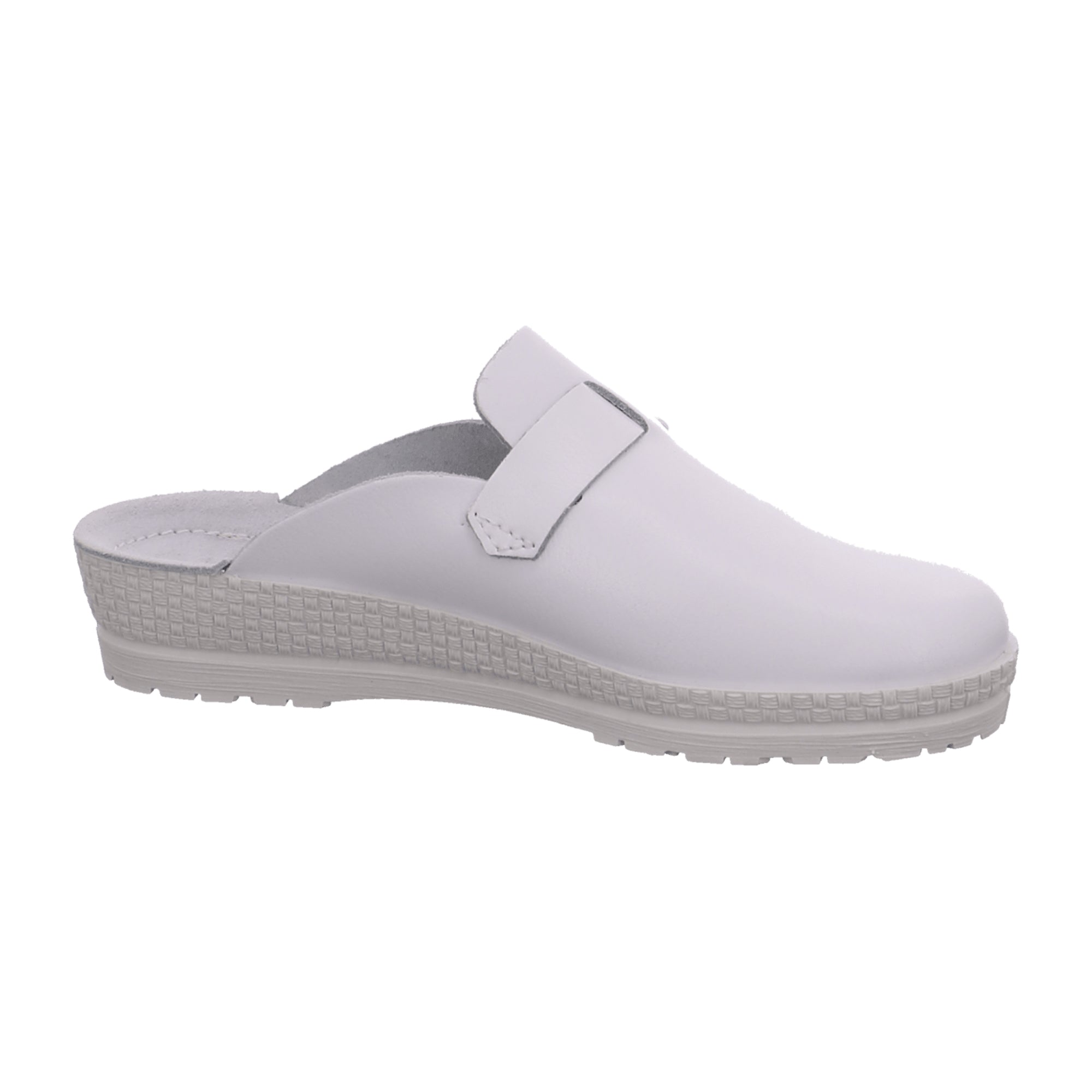 Rohde Women's White Slip-On Shoes with Wedge Heel Synthetic Leather