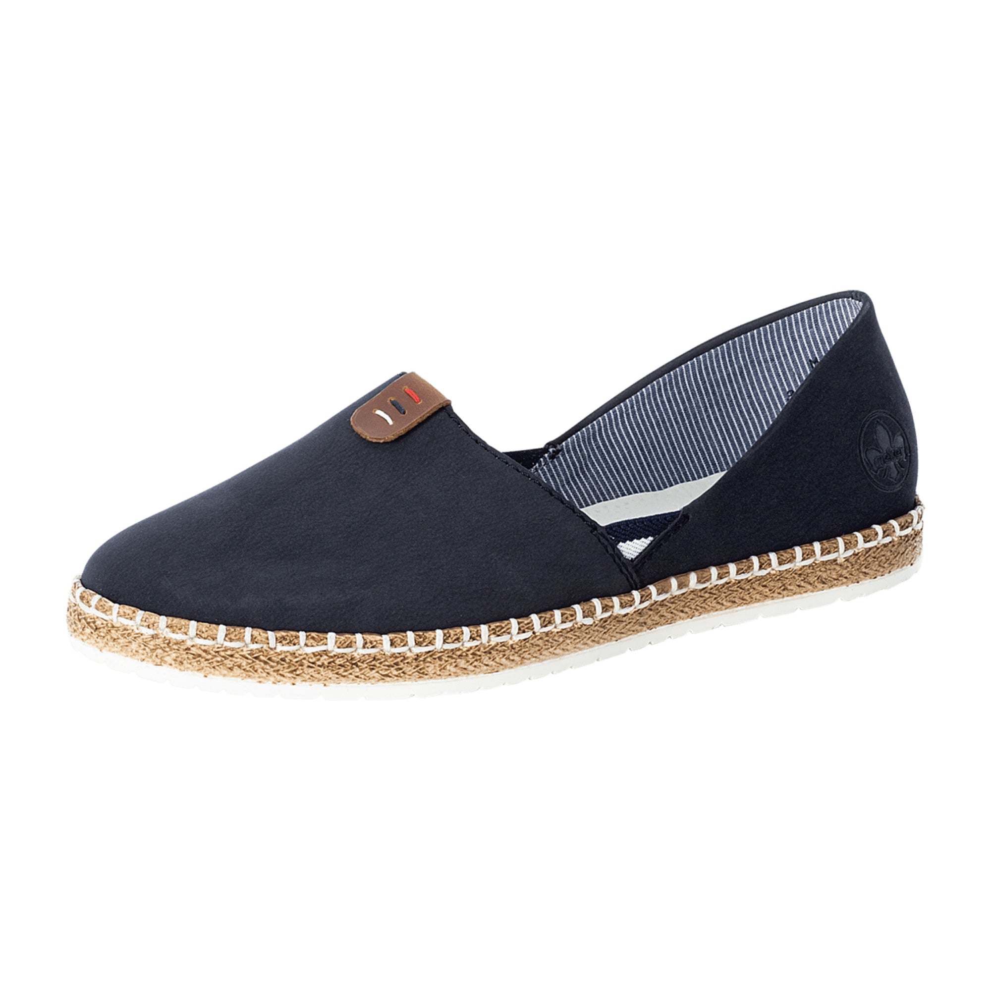Rieker Women's Blue Casual Slip-On Shoes Comfortable Lightweight Shock Absorbing