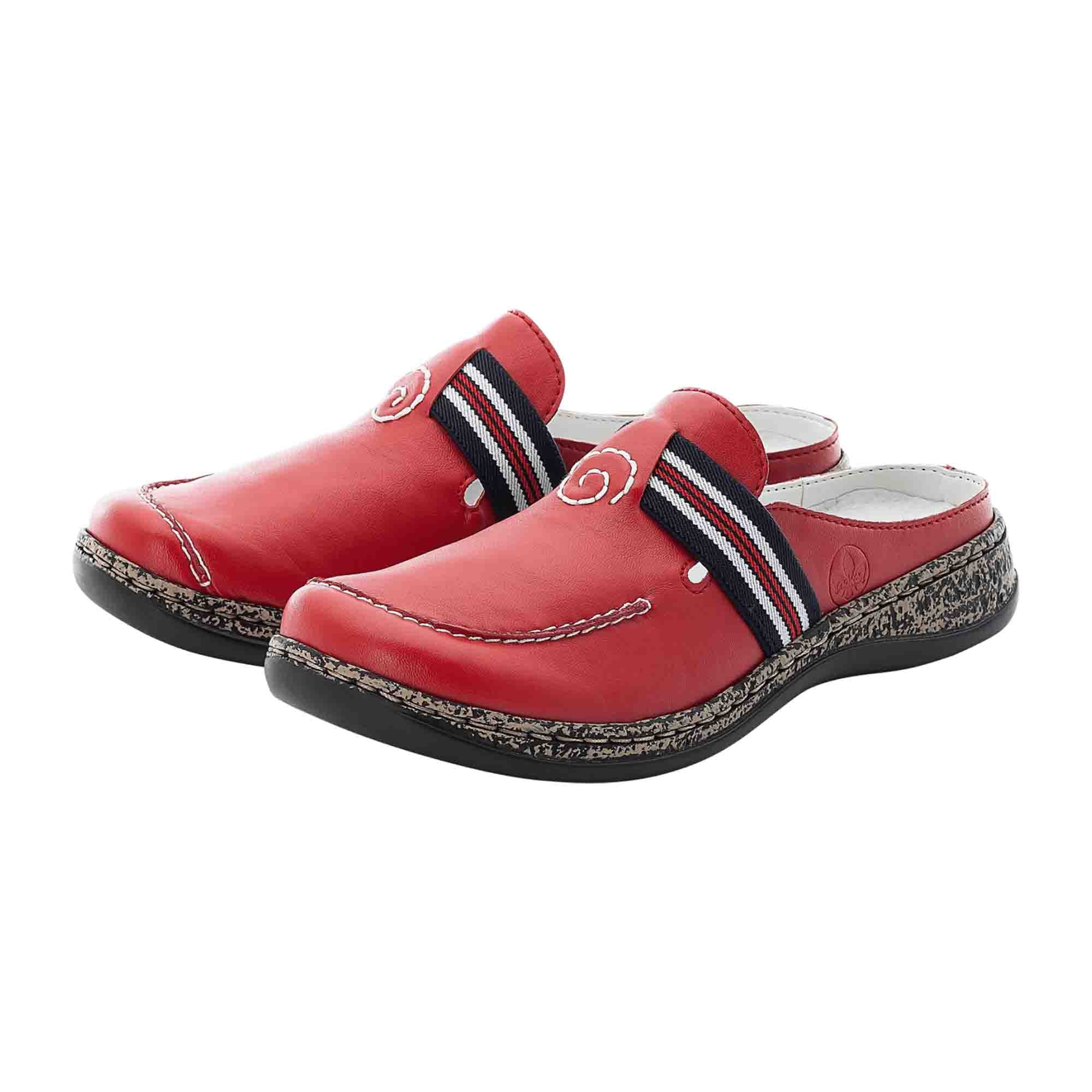Rieker Red Front Lace Up Shoes for Women Stylish Comfortable Footwear
