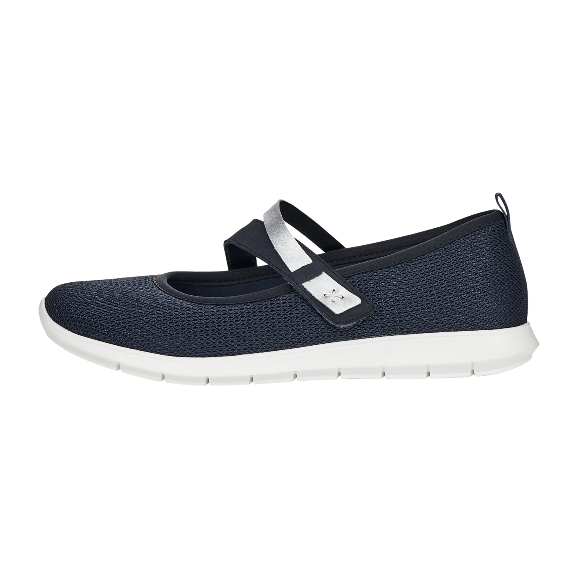 Remonte Women's Blue Casual Shoes with Velcro Closure and Flat Heel