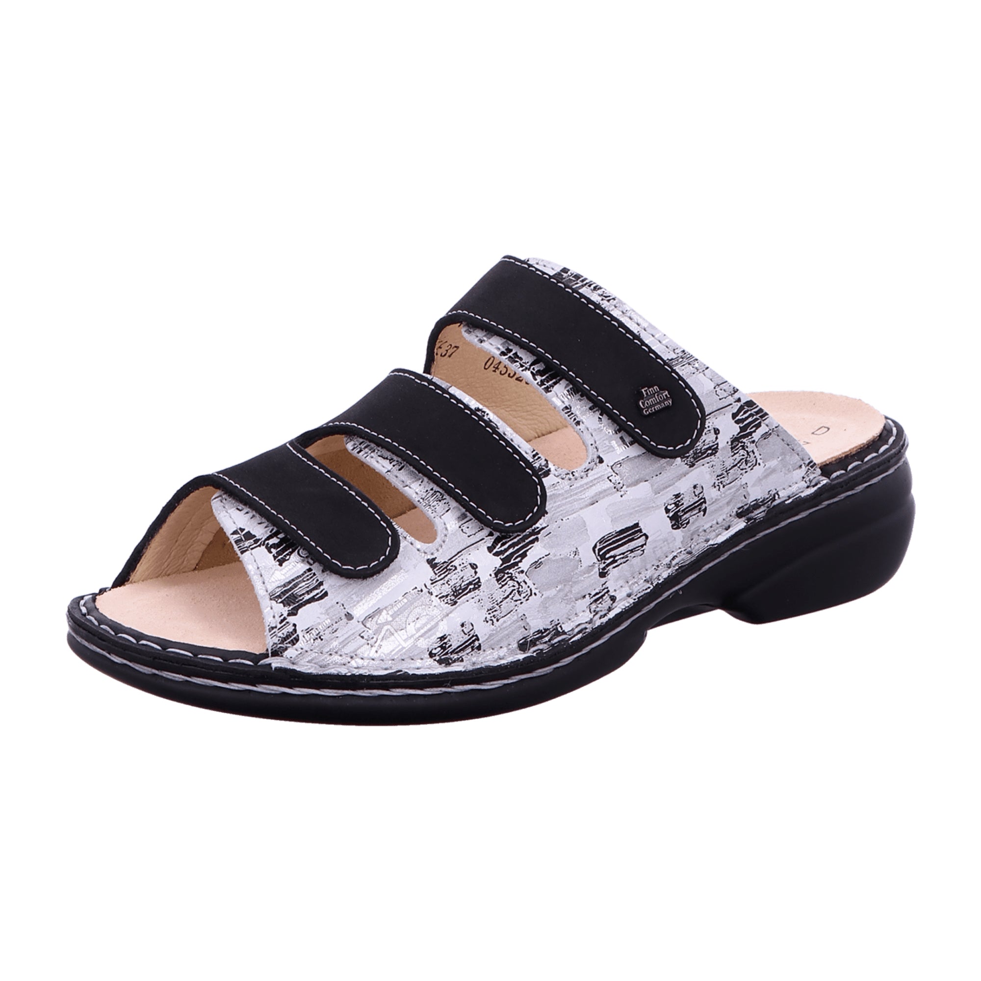 Finn Comfort Cisano Women's Comfortable Sandals - Stylish Silver Finish