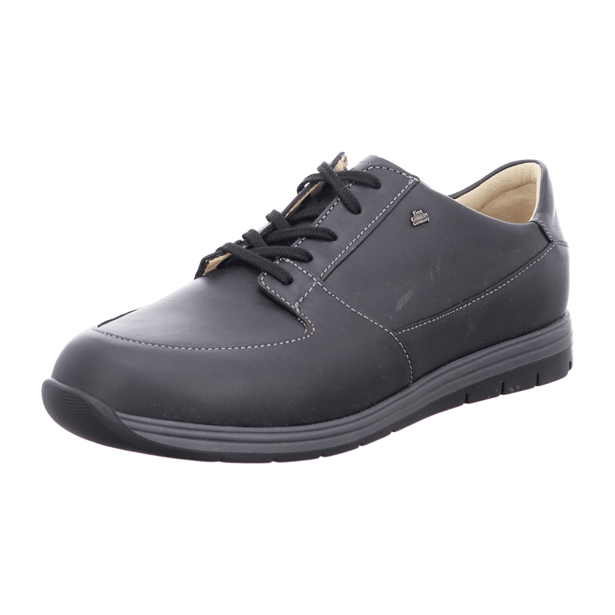 Finn Comfort Vernon Men's Comfortable Shoes - Stylish Black Leather