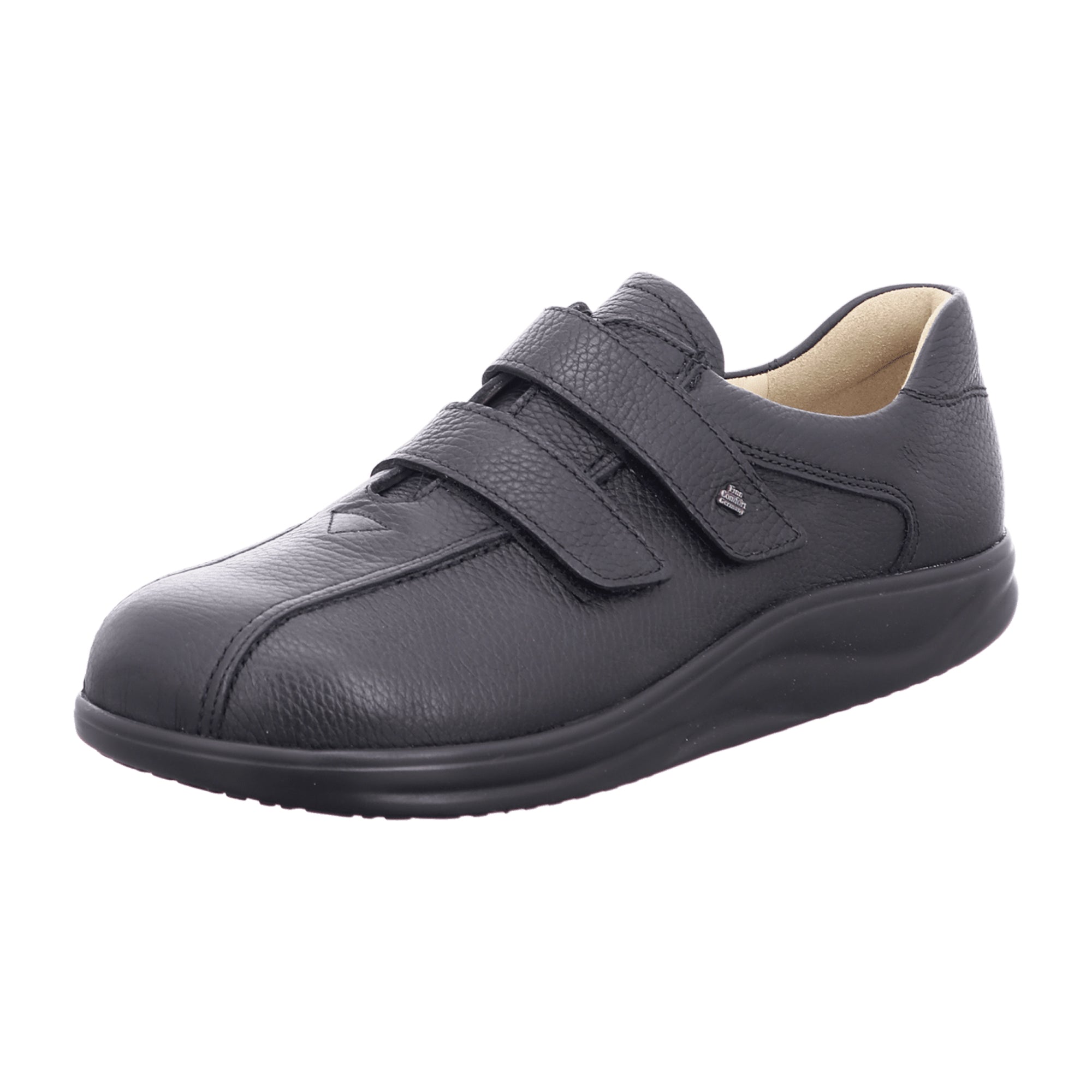 Finn Comfort Cambridge Men's Orthopedic Dress Shoes - Elegant Black Leather
