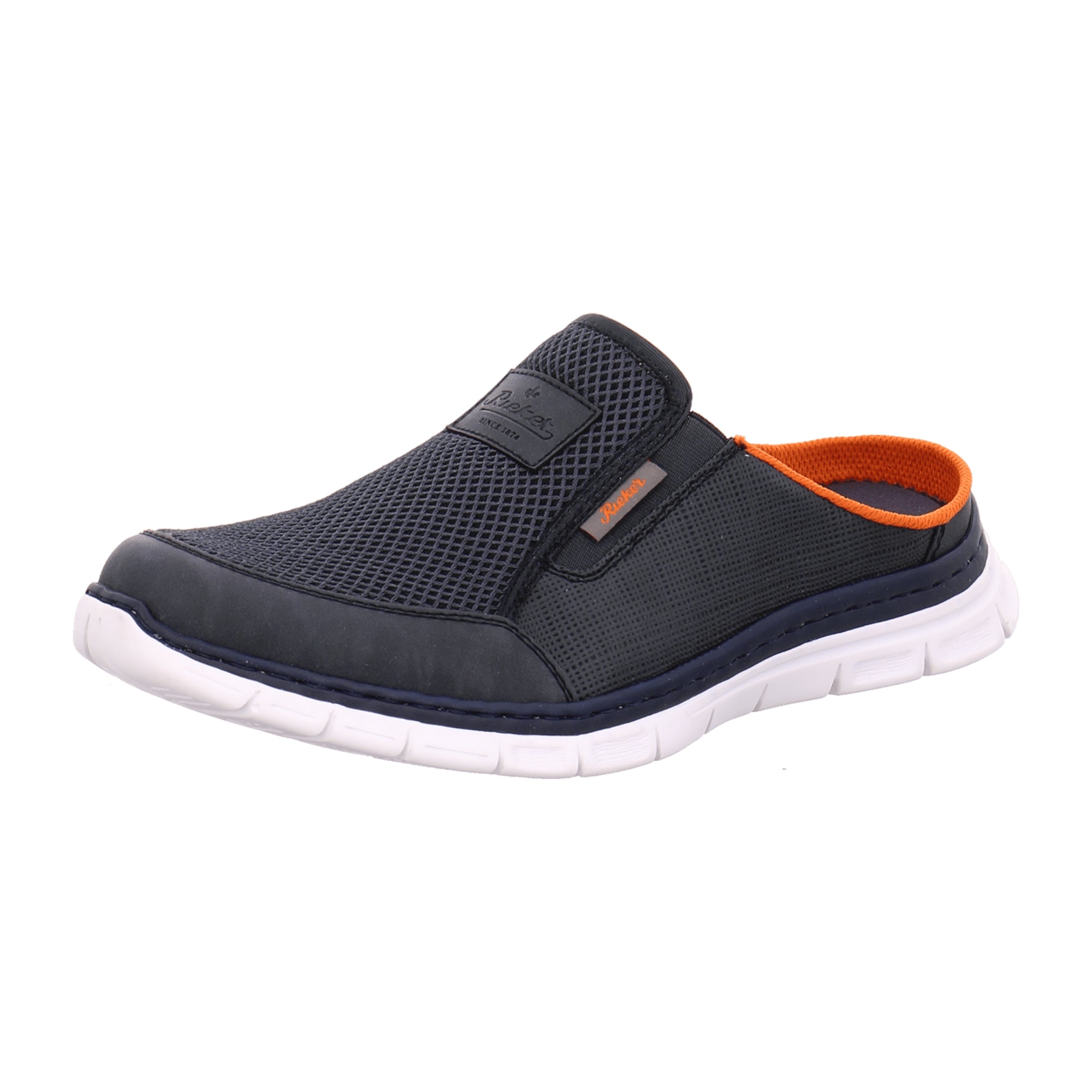 Rieker Bastia Airmesh Men's Slip-On Shoes Blue Synthetic Textile Spring Summer