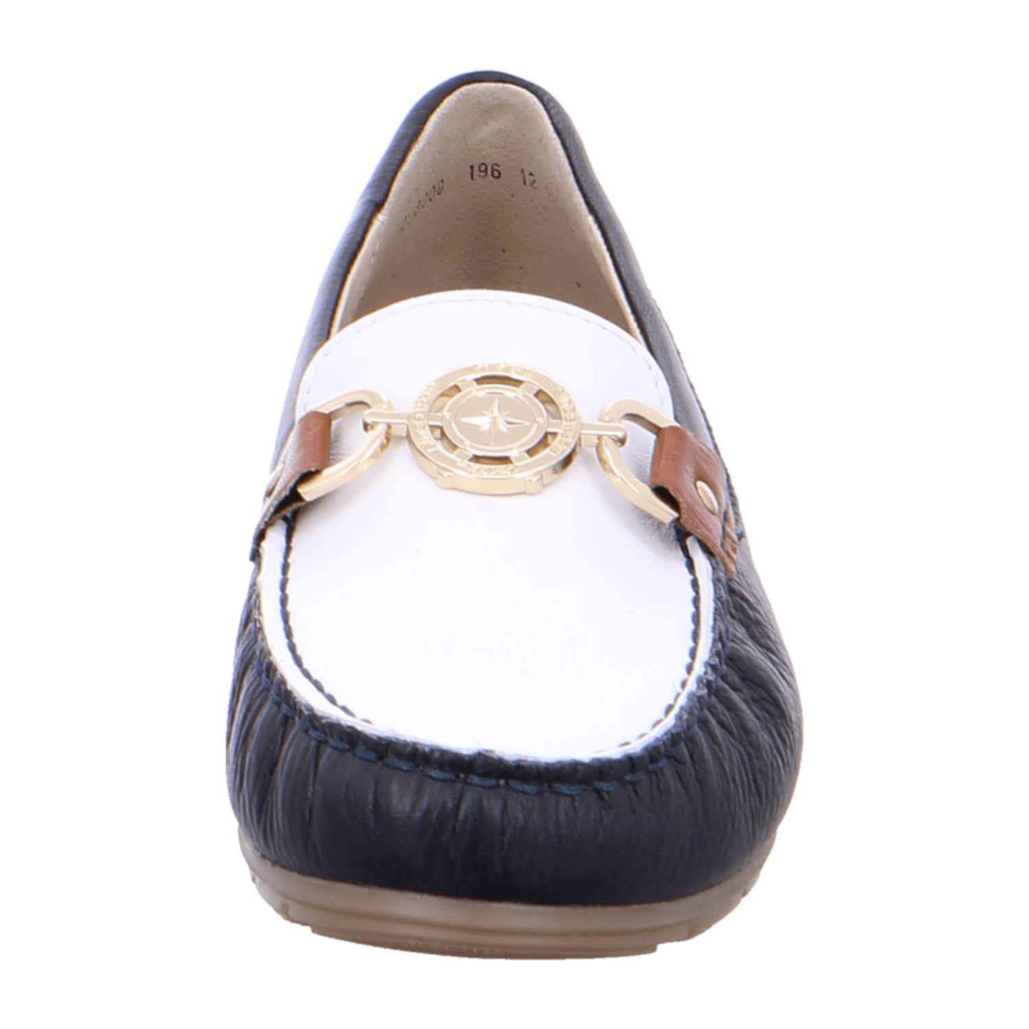 ARA ALABAMA Women's Leather Moccasin in Multicolor, Pull-On Design with Plain Toe and Cold-Weather Fleece Lining