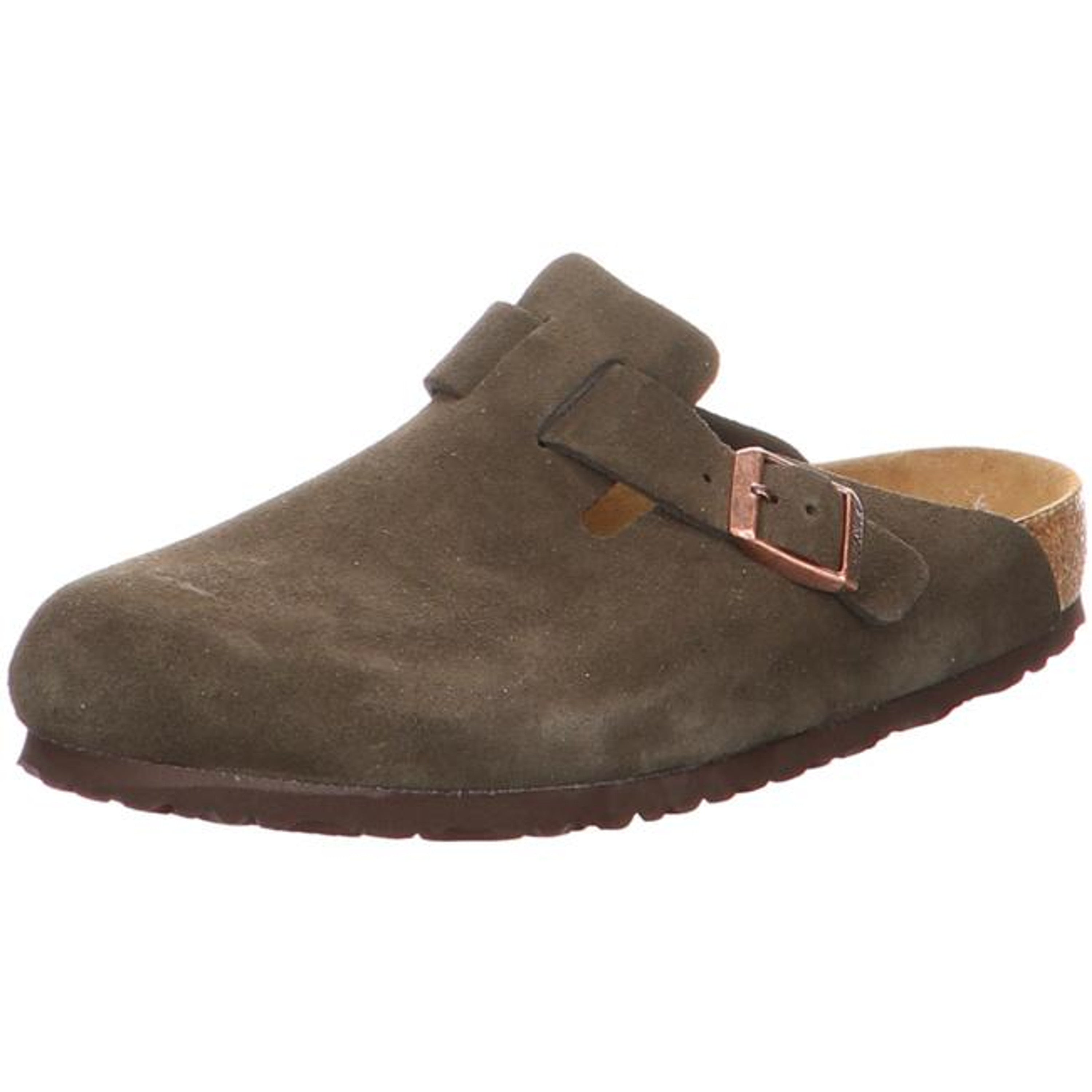 Birkenstock Boston Clogs Regular brown Suede - Bartel-Shop