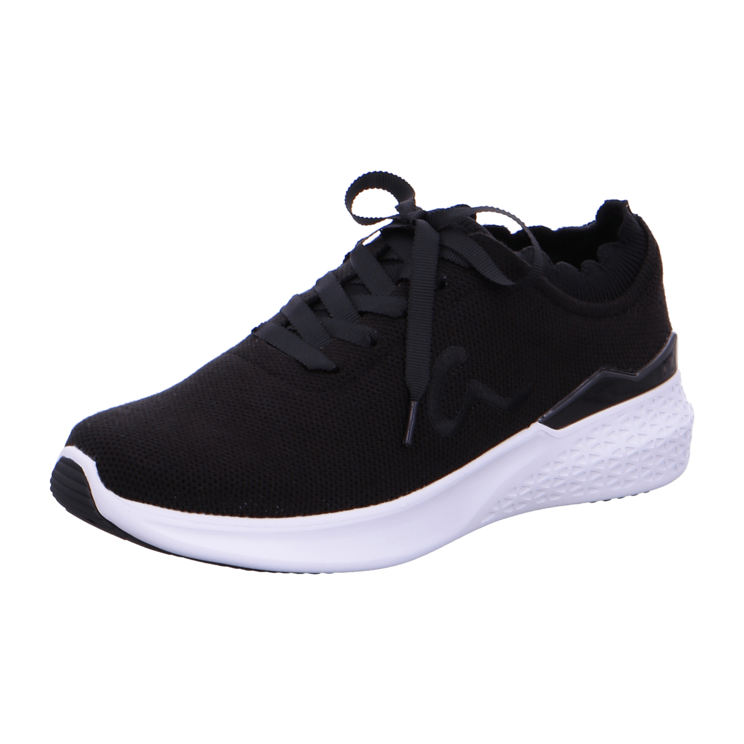 ARA MAYA Women's Suede Slip-On Sneakers in Black