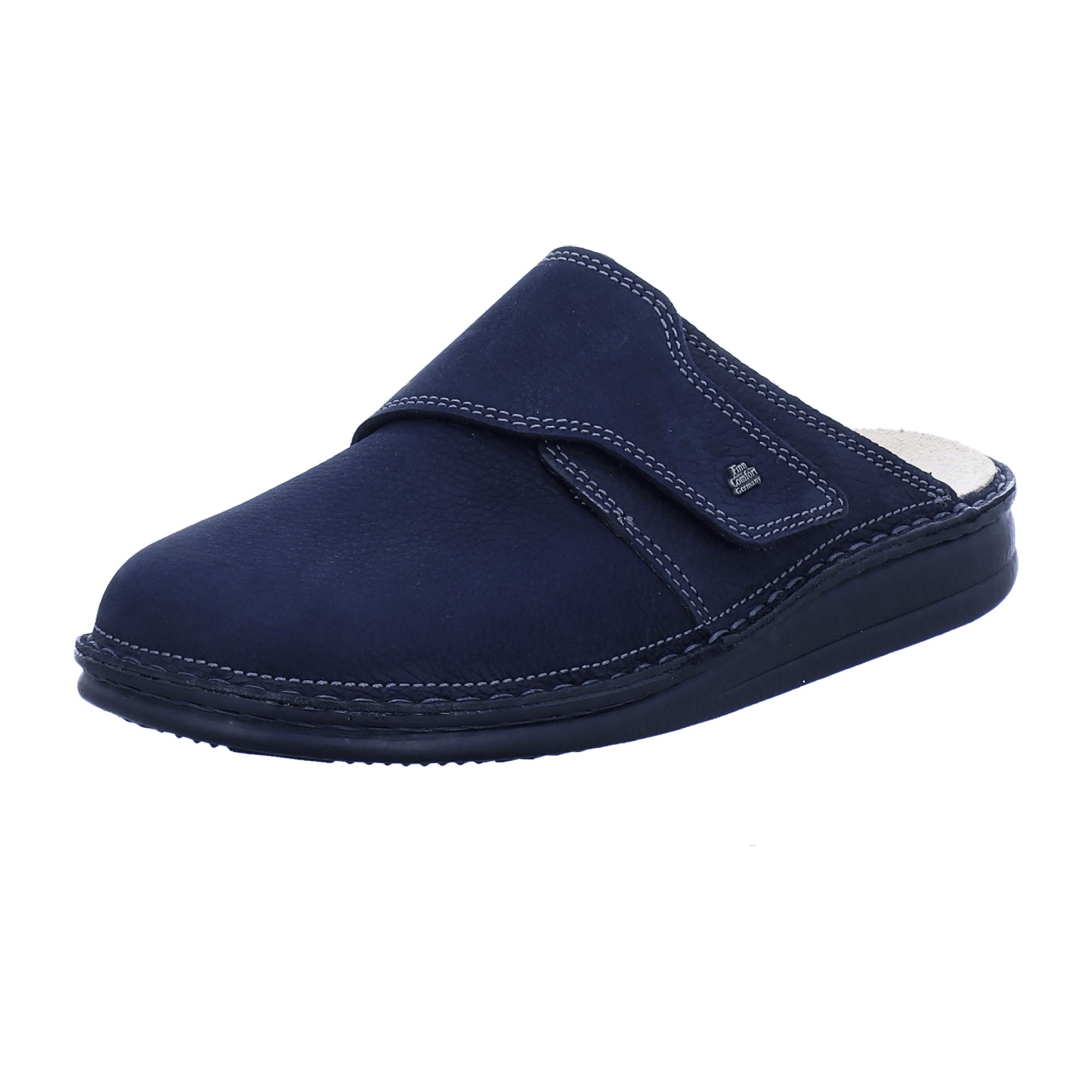 Finn Comfort Amalfi Men's Comfort Clogs, Stylish Blue