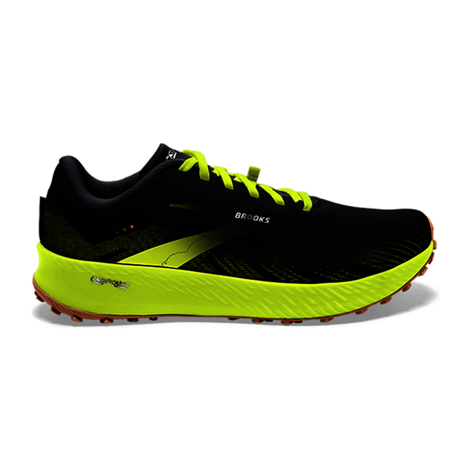 Brooks Catamount Men's Trail Running Shoes in Black Suede with Protective Toe Cap