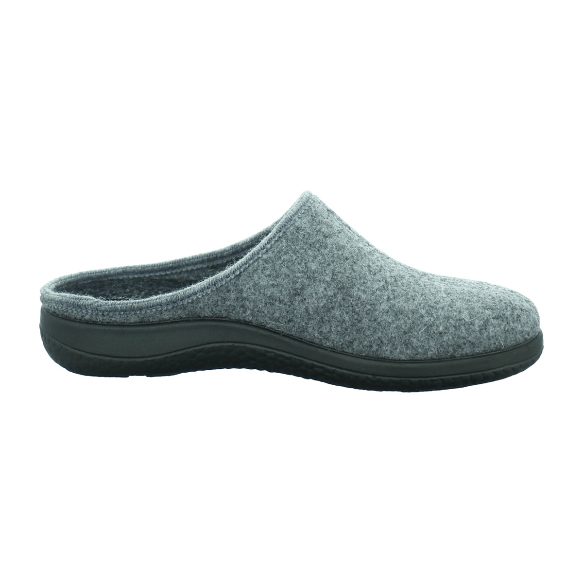 Rohde Women's House Shoes Gray Slip-On Textile Rubber Sole Removable Insole - Bartel-Shop