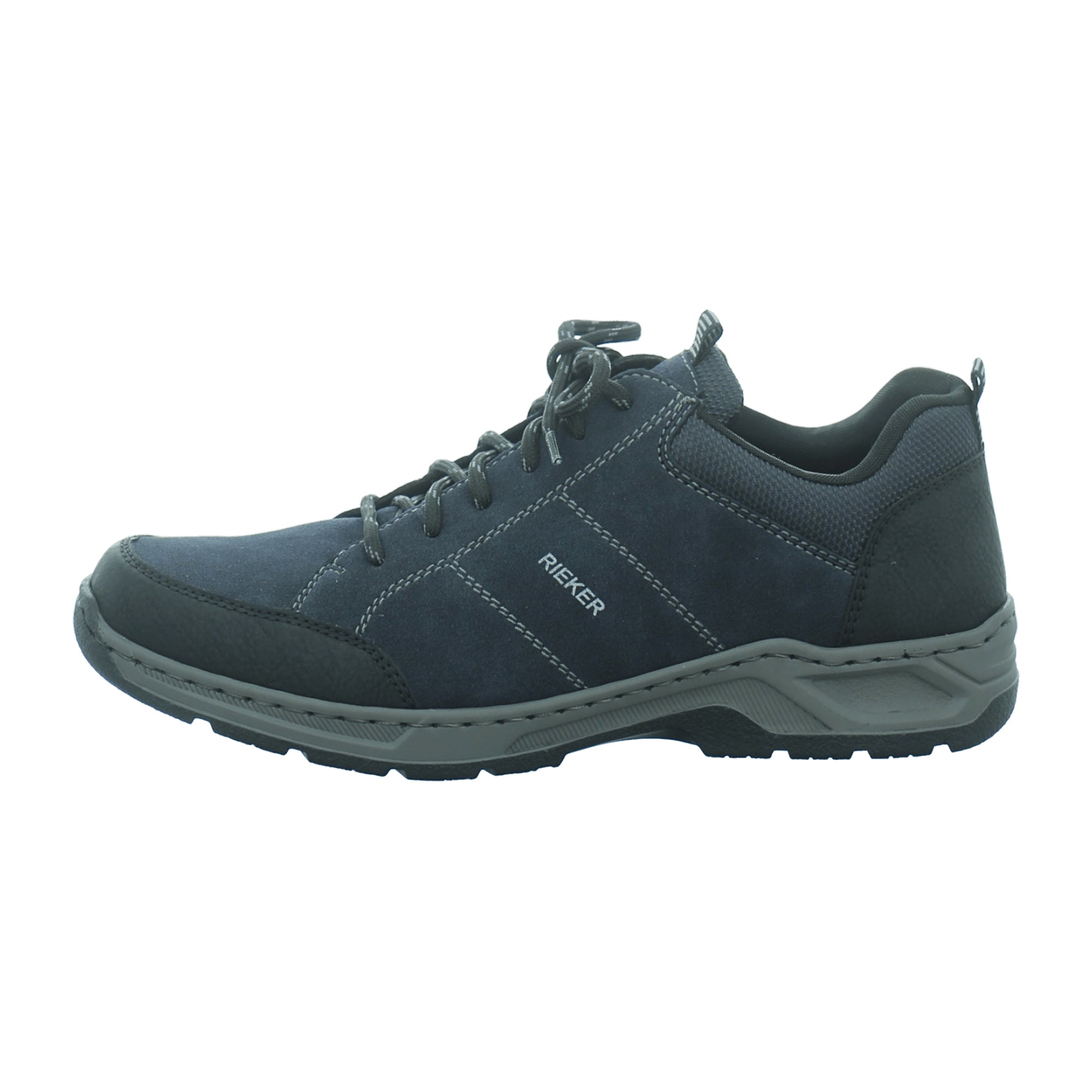 Rieker HWK Men's Black Lace-Up Shoes Comfortable Lightweight Shock Absorbing Sole