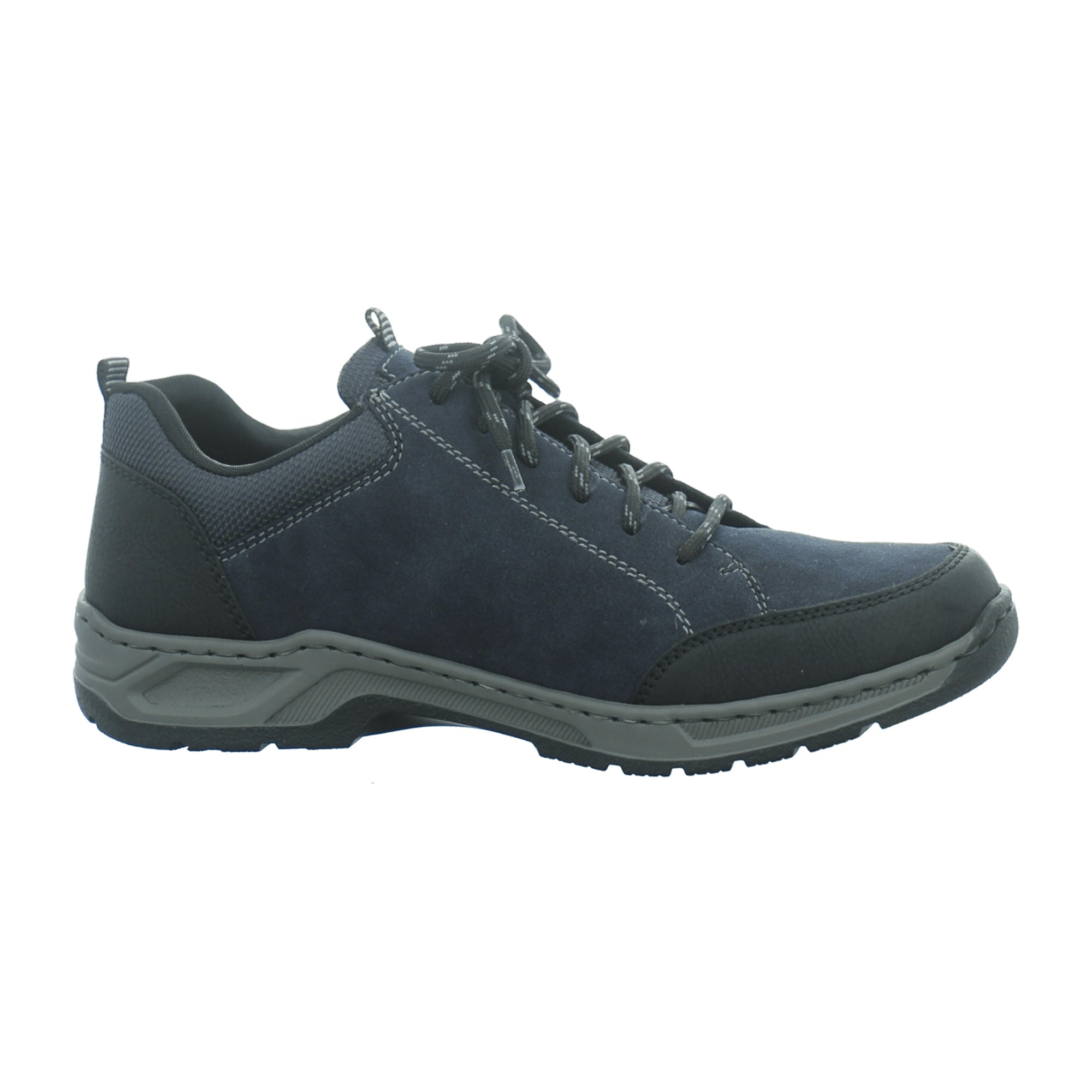 Rieker HWK Men's Black Lace-Up Shoes Comfortable Lightweight Shock Absorbing Sole