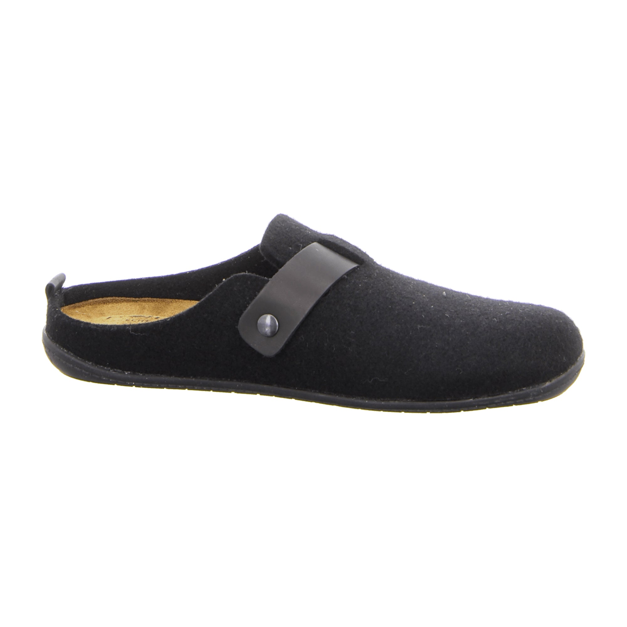 Rohde Men's Slippers with Removable Footbed in Black for Fall Winter