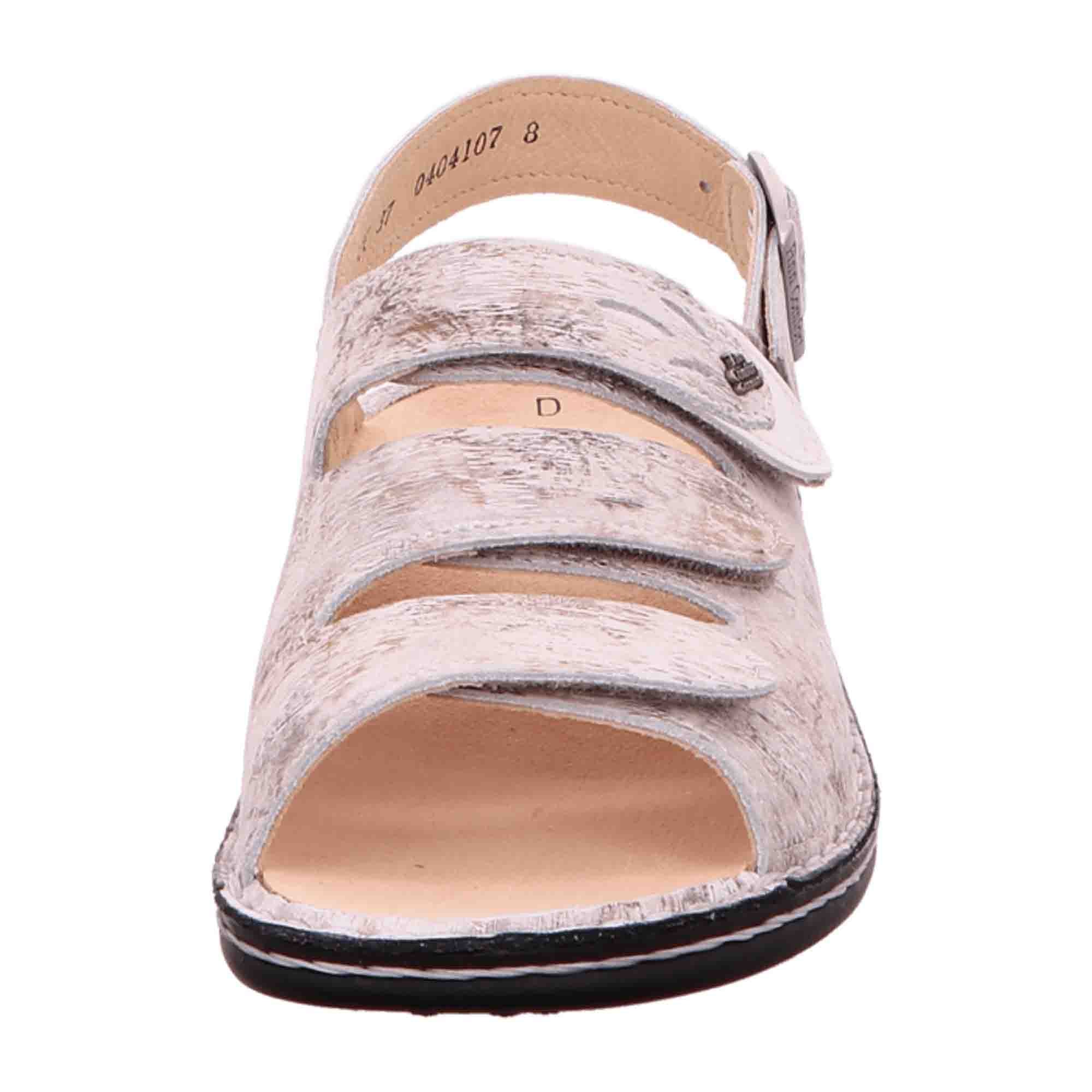 Finn Comfort Saloniki Women's Comfort Sandals - Stylish Beige Leather