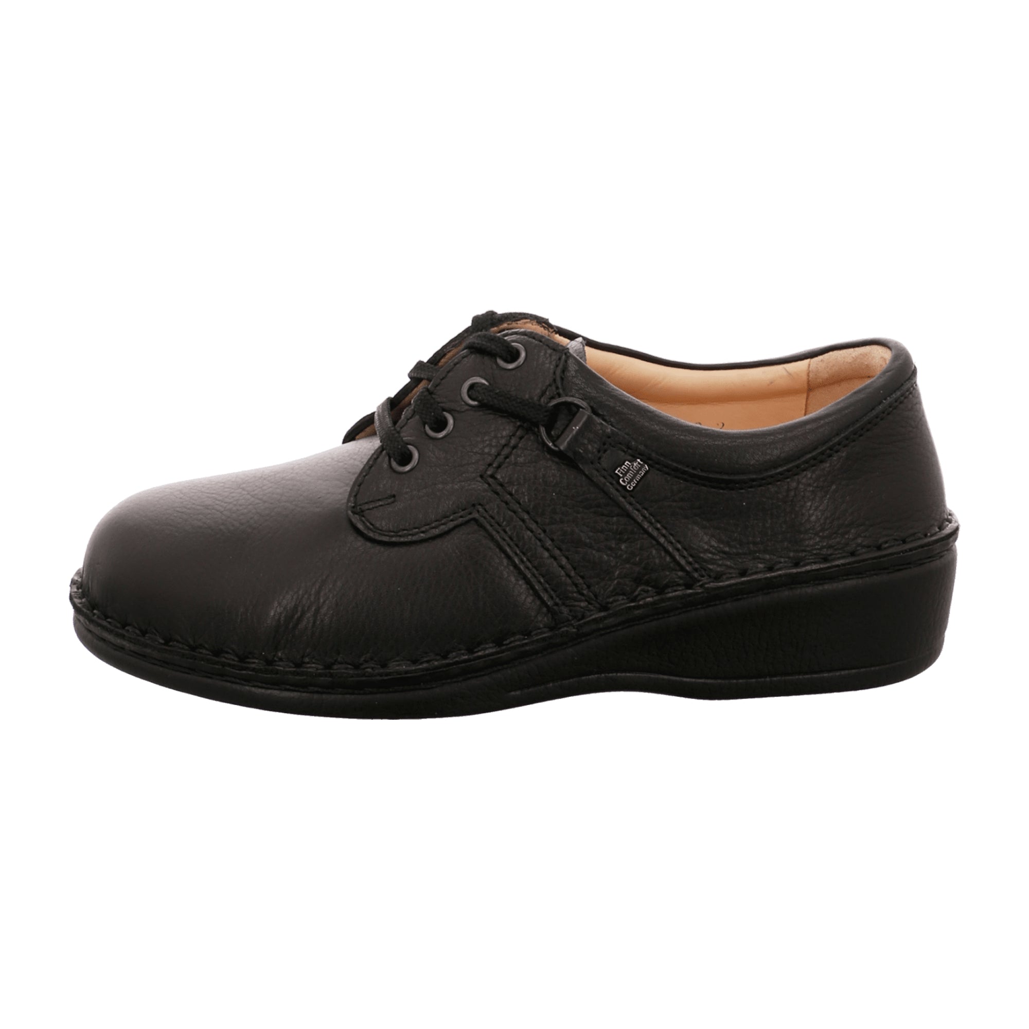 Finn Comfort 96101 Women's Orthopedic Black Leather Shoes - Stylish & Comfortable