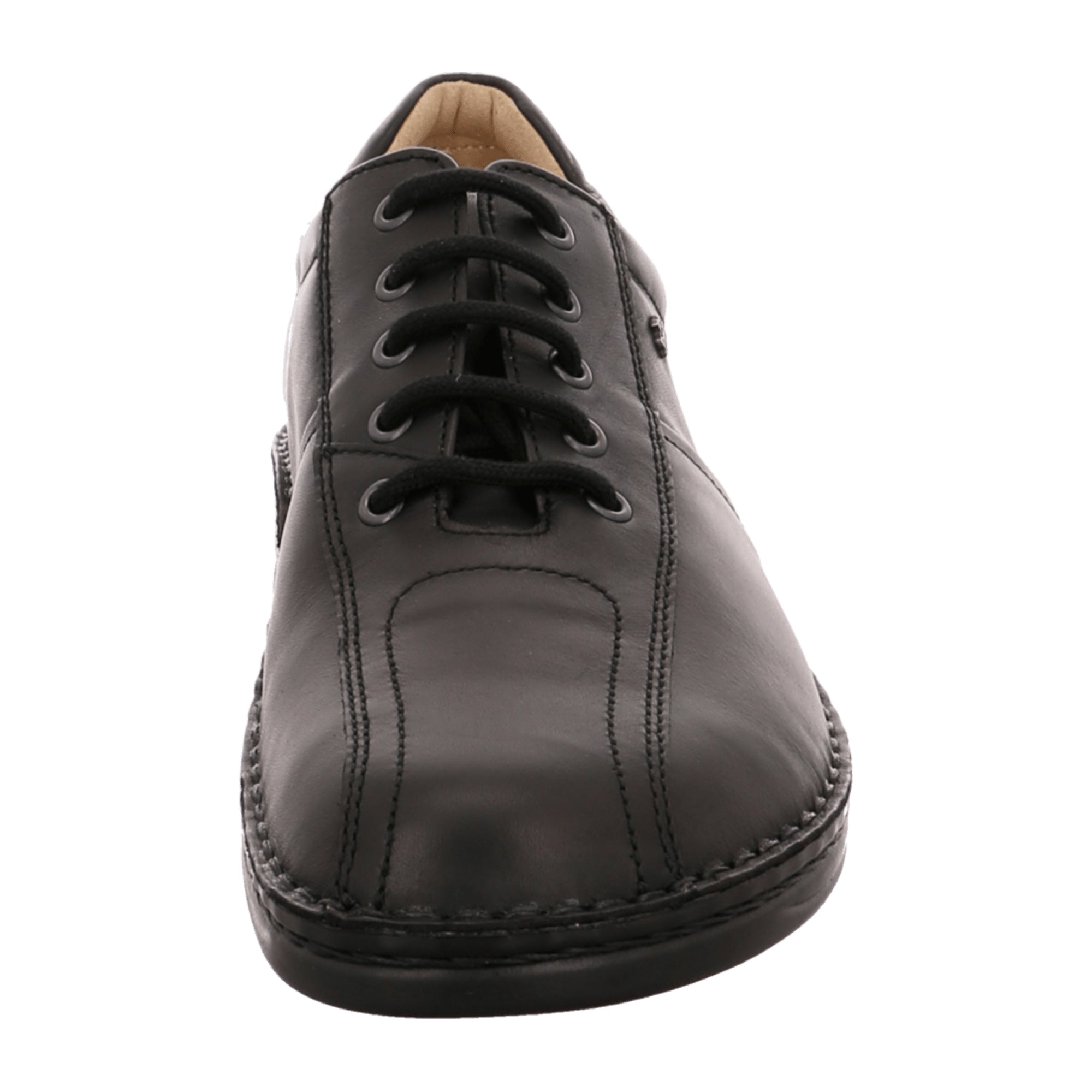 Finn Comfort Dijon Men's Black Leather Dress Shoes - Stylish & Comfortable