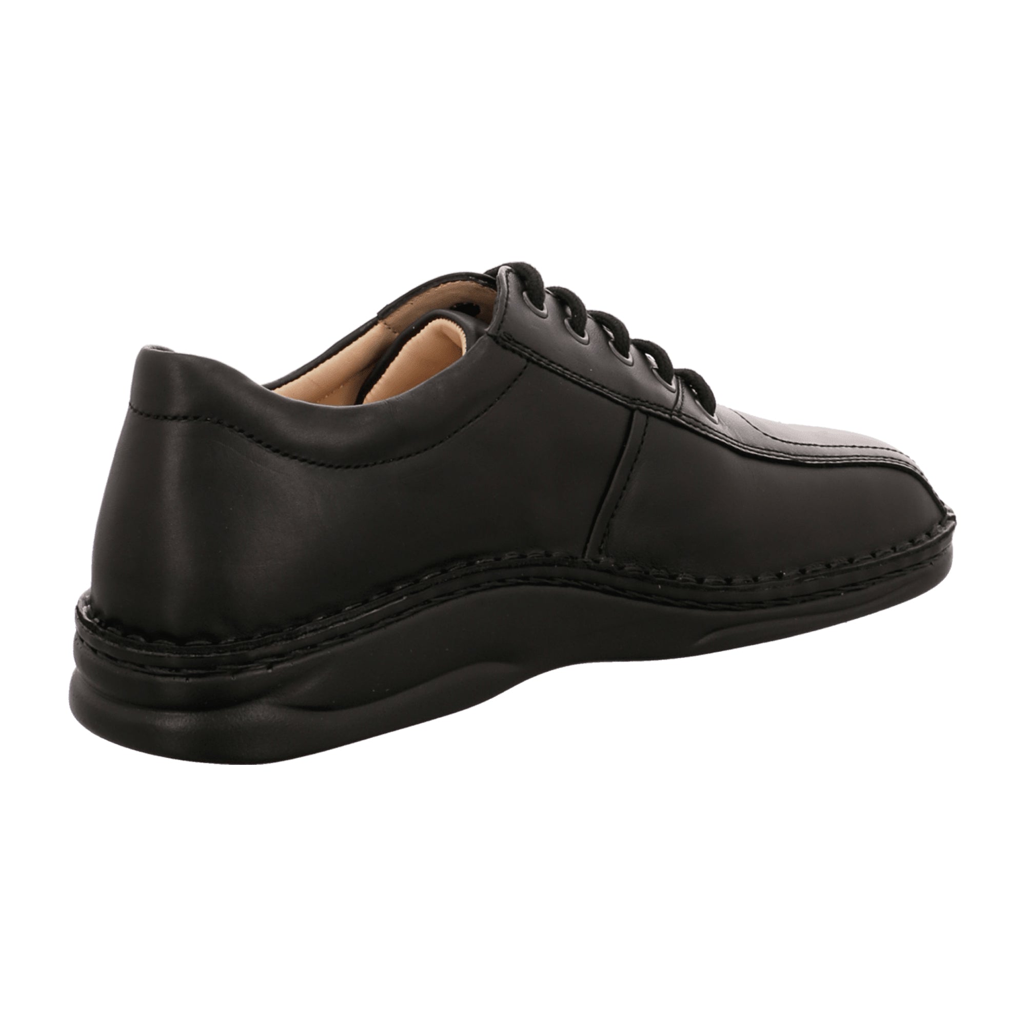 Finn Comfort Dijon Men's Black Leather Dress Shoes - Stylish & Comfortable