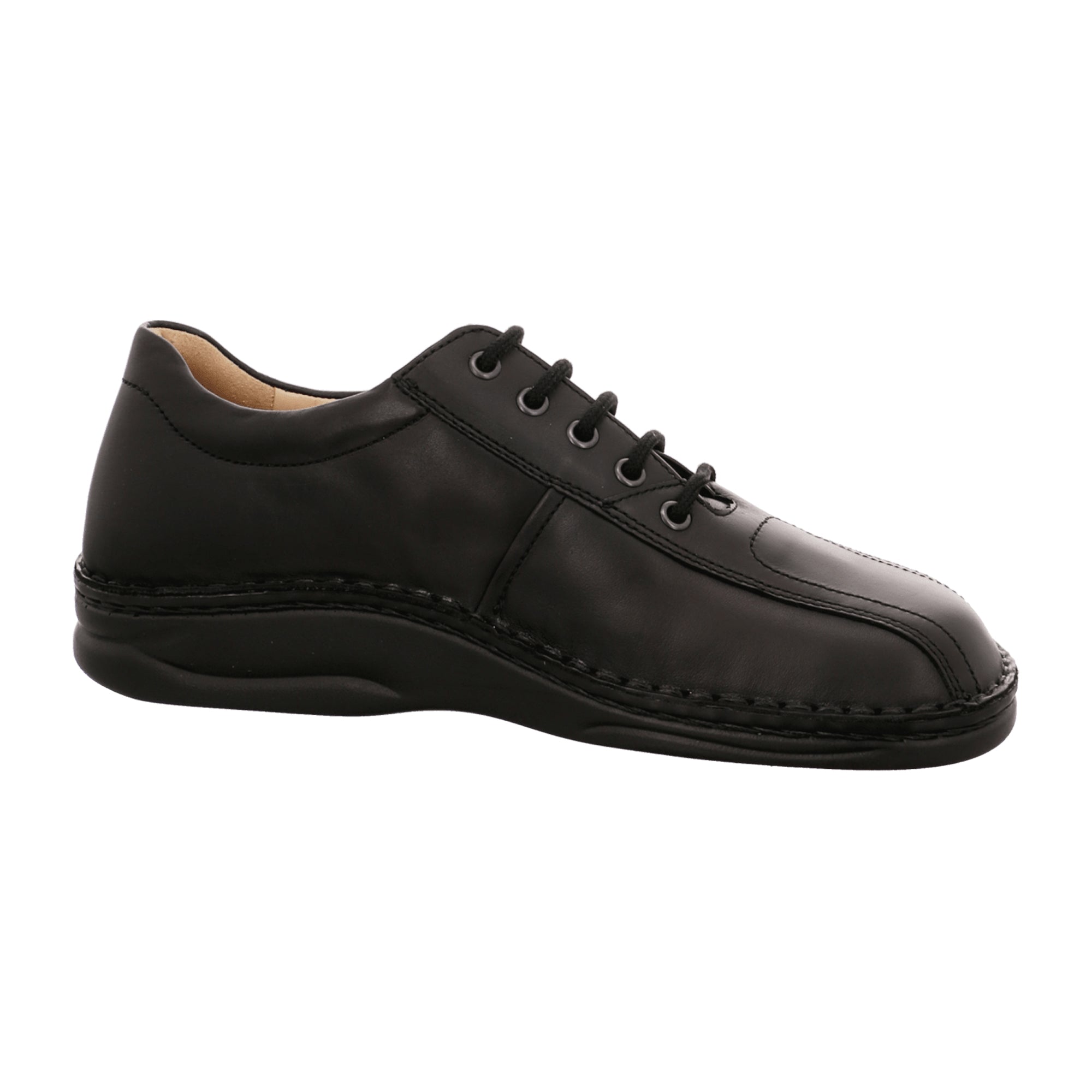 Finn Comfort Dijon Men's Black Leather Dress Shoes - Stylish & Comfortable