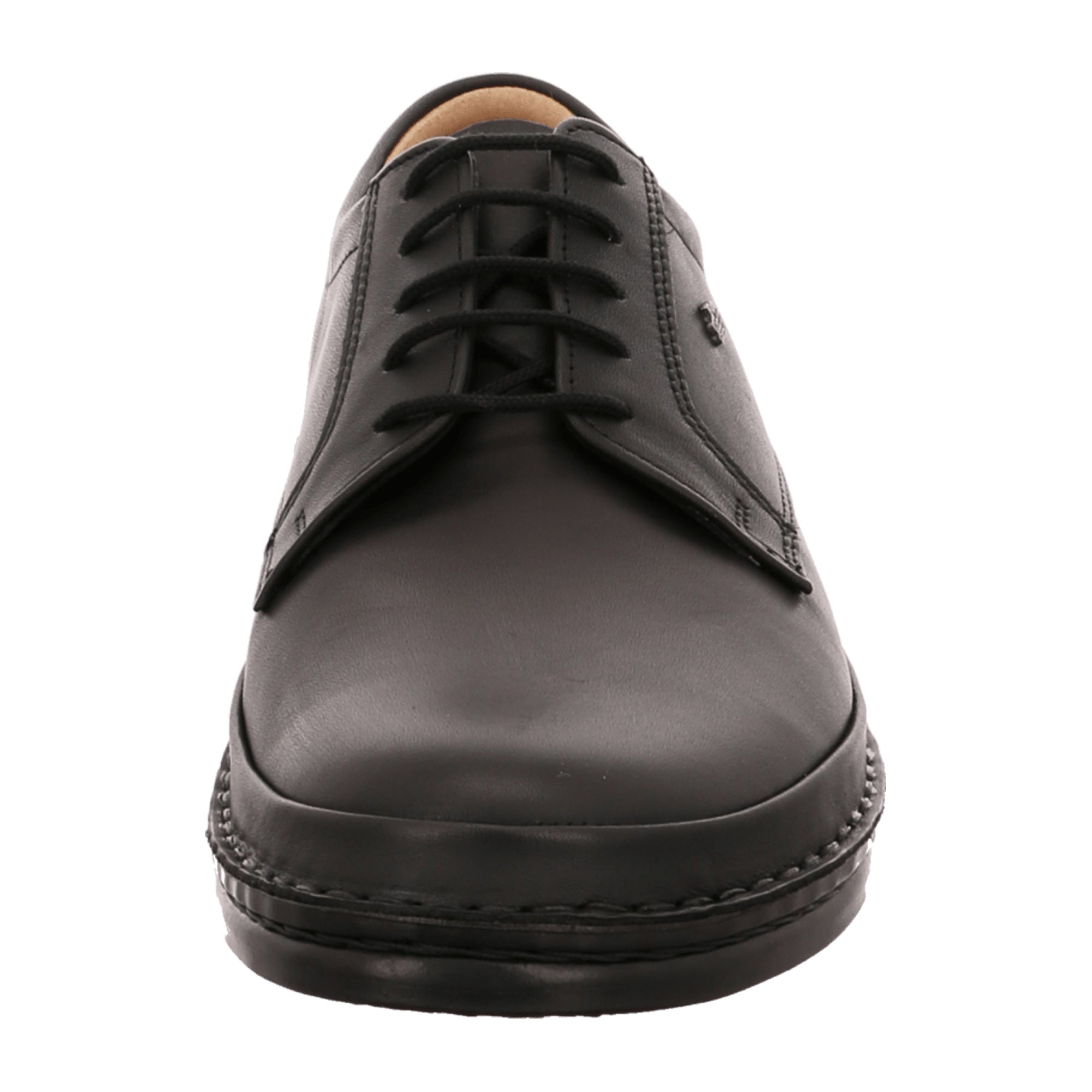 Finn Comfort Milano Black Leather Lace-up Shoes for Men - Orthopedic Support and Hand Stitched